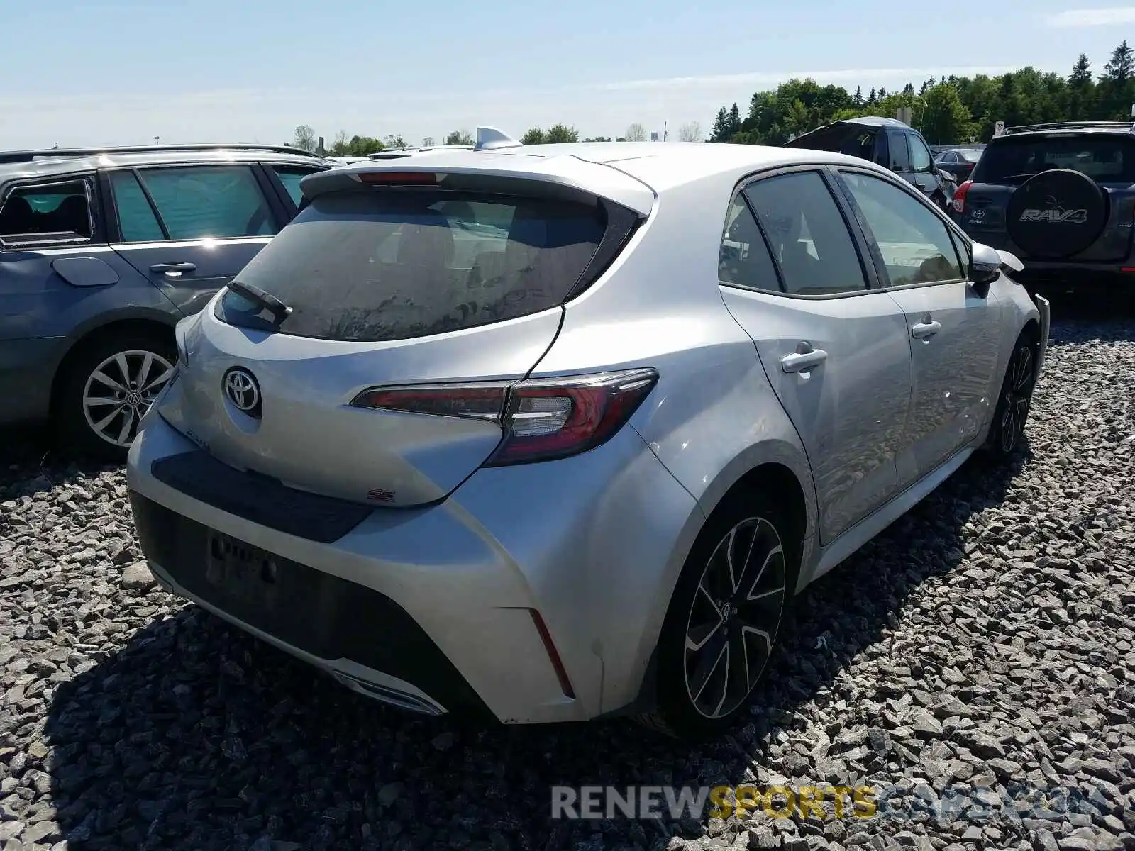 4 Photograph of a damaged car JTNK4RBE6K3044964 TOYOTA COROLLA 2019