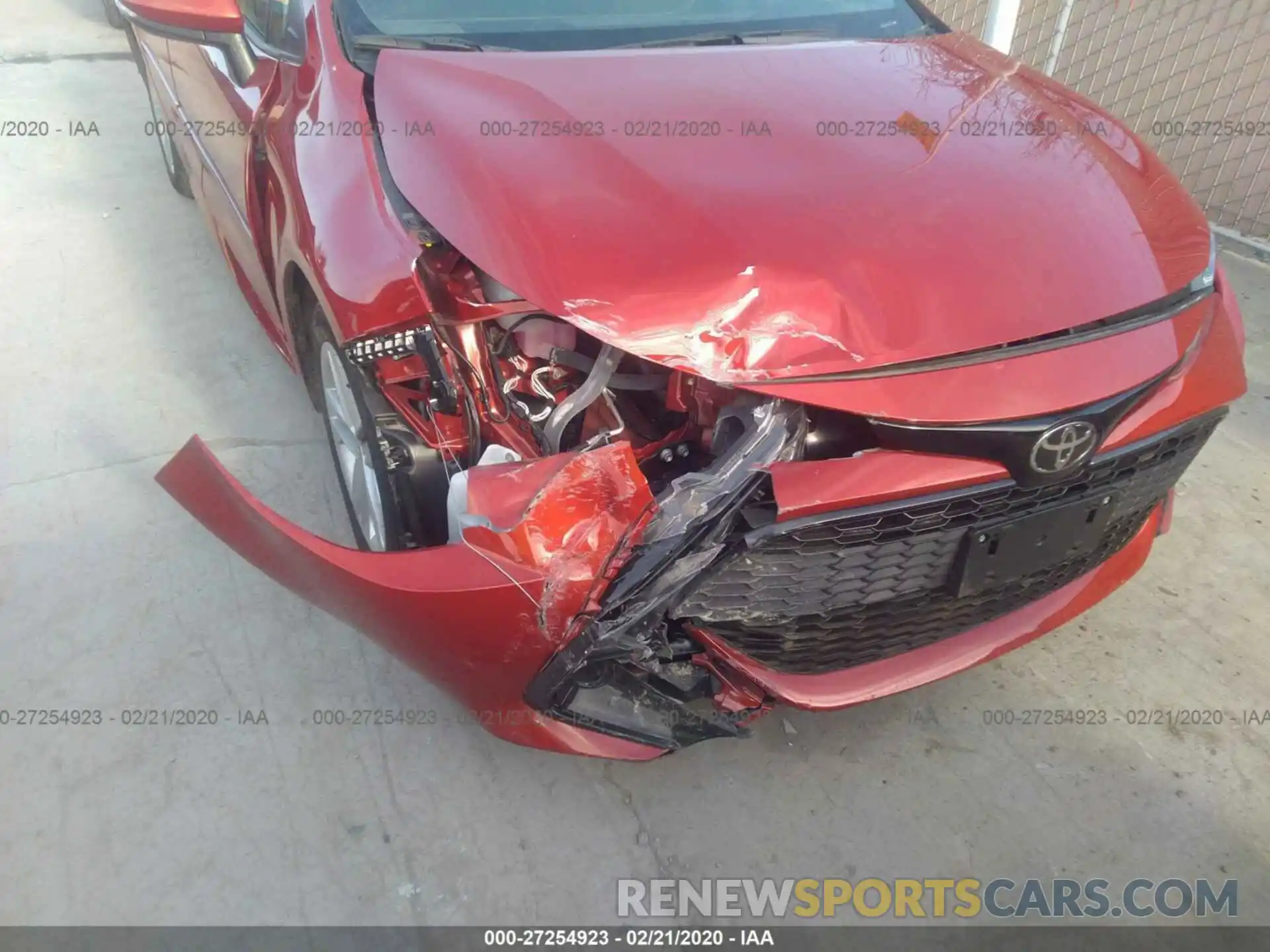 6 Photograph of a damaged car JTNK4RBE6K3046567 TOYOTA COROLLA 2019