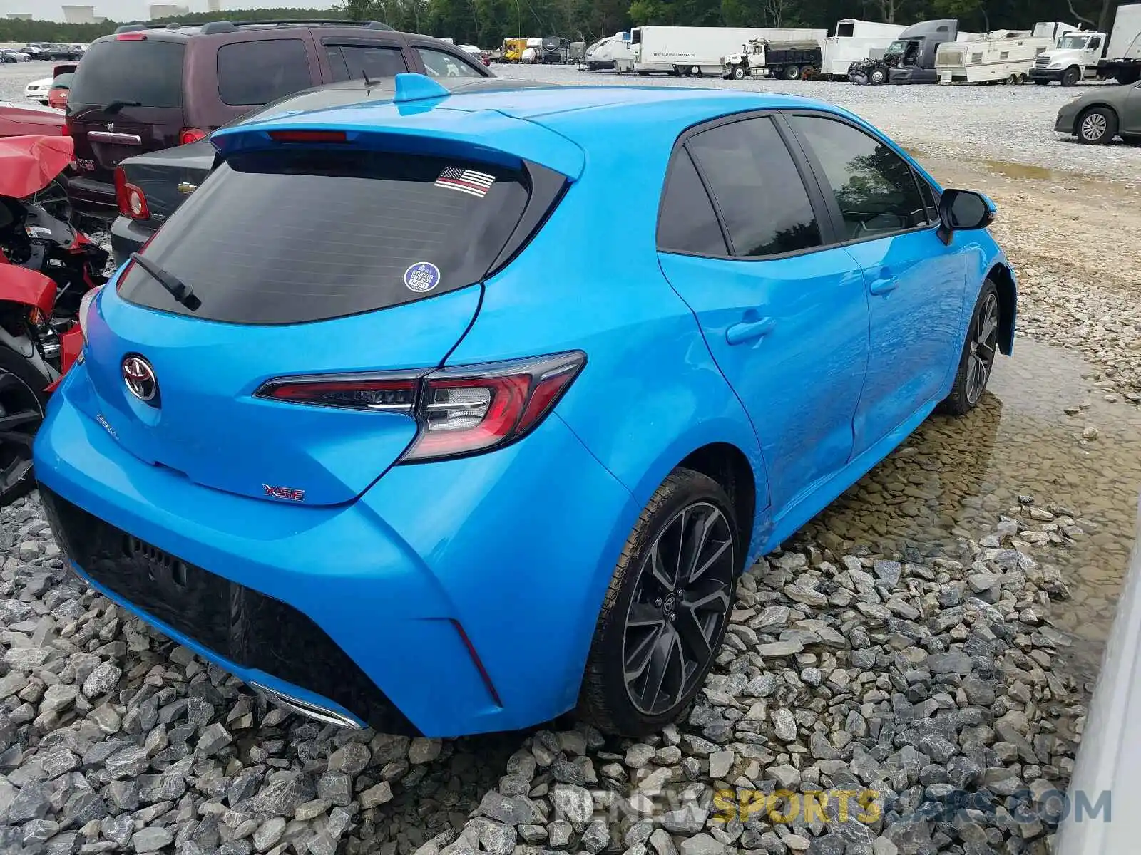 4 Фотография поврежденного автомобиля JTNK4RBE6K3047492 TOYOTA COROLLA 2019