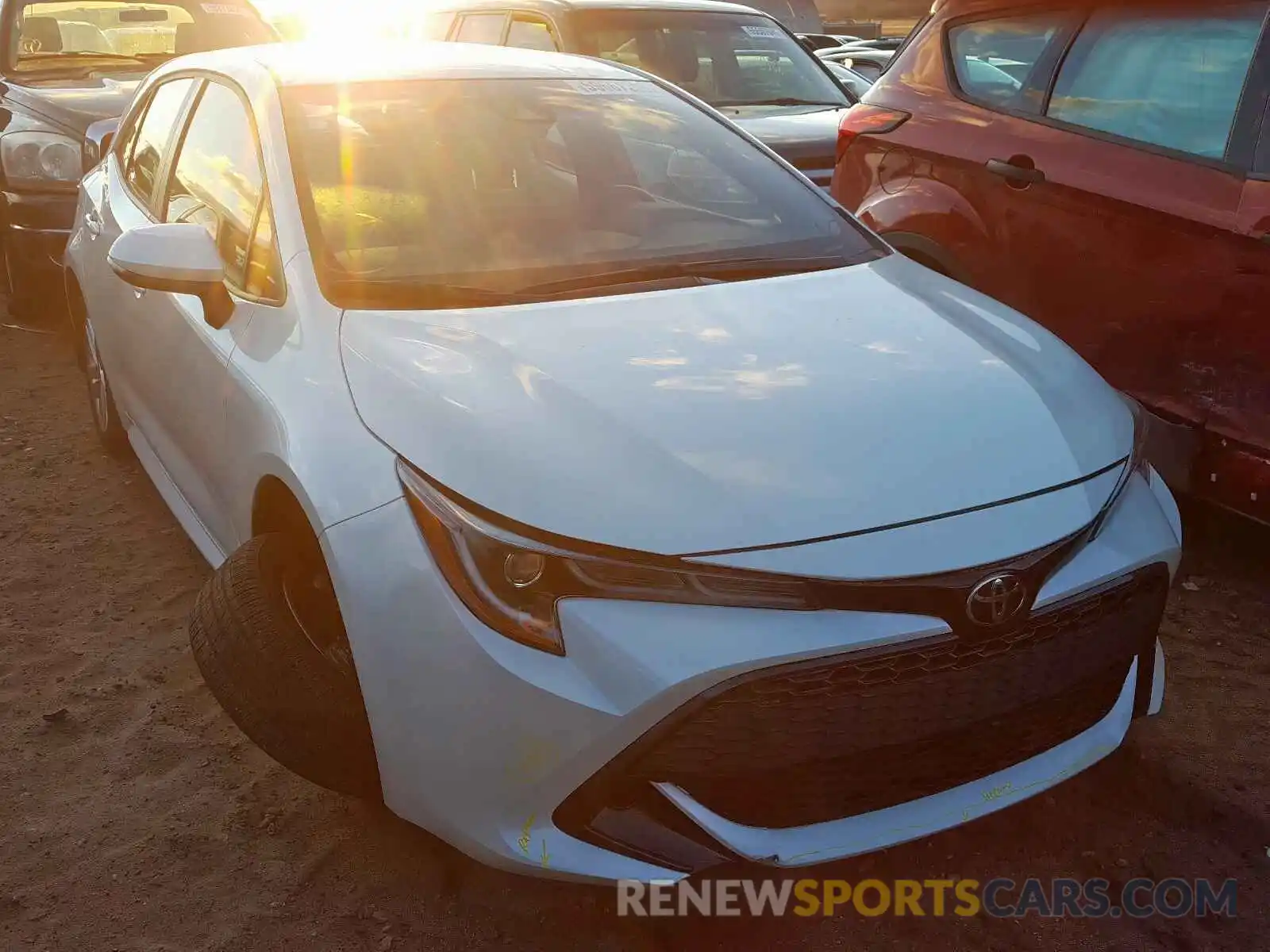 1 Photograph of a damaged car JTNK4RBE6K3048383 TOYOTA COROLLA 2019