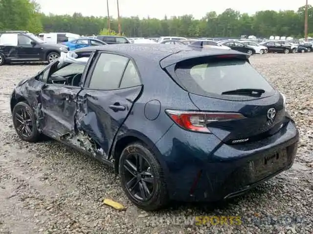 3 Photograph of a damaged car JTNK4RBE6K3049288 TOYOTA COROLLA 2019