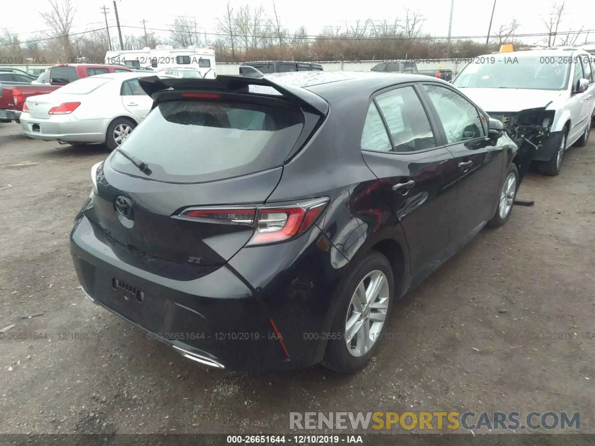 4 Photograph of a damaged car JTNK4RBE6K3049808 TOYOTA COROLLA 2019