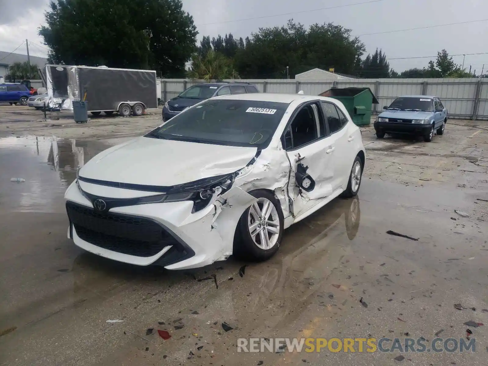 2 Photograph of a damaged car JTNK4RBE6K3049940 TOYOTA COROLLA 2019