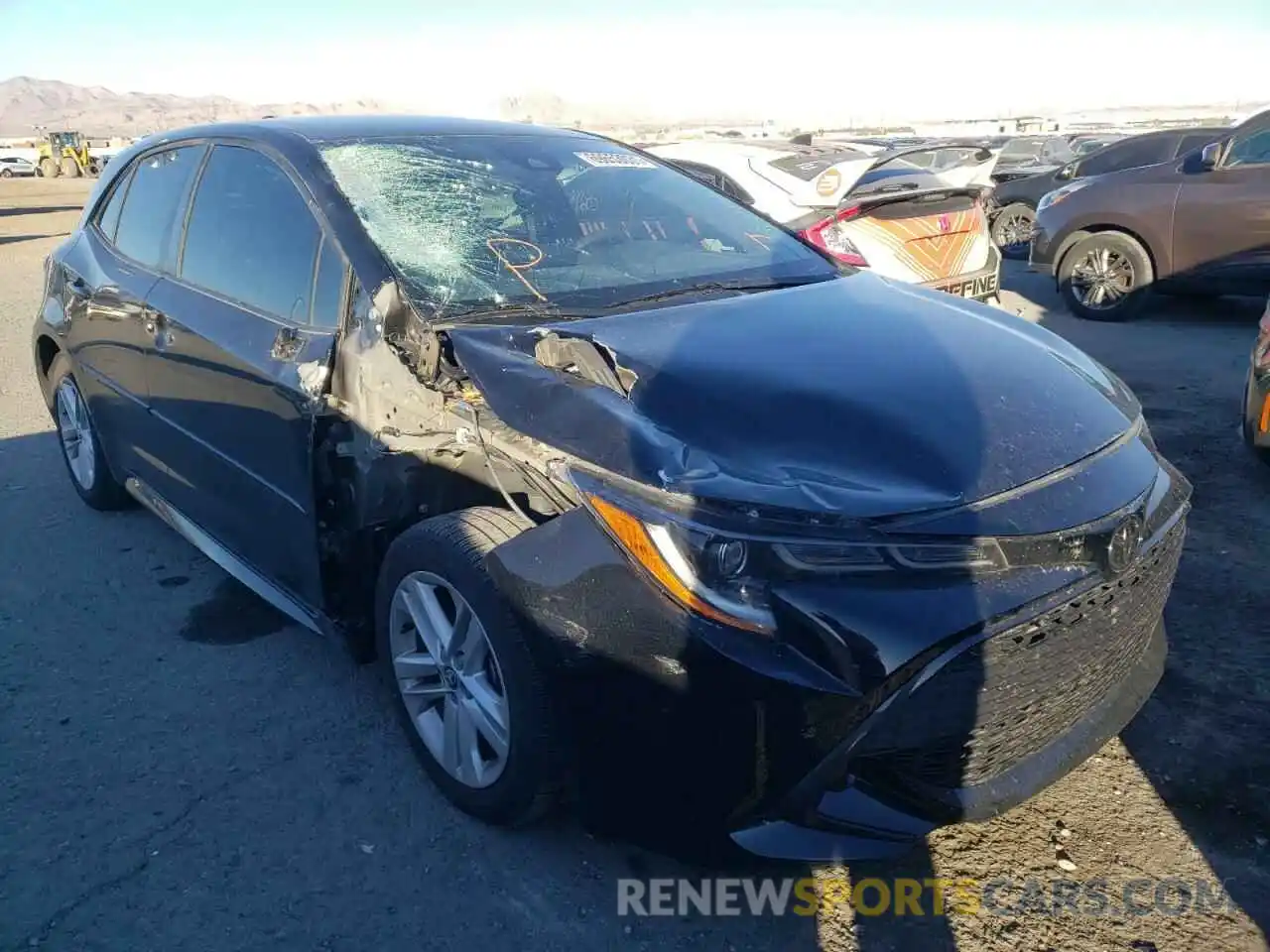 1 Photograph of a damaged car JTNK4RBE6K3050828 TOYOTA COROLLA 2019