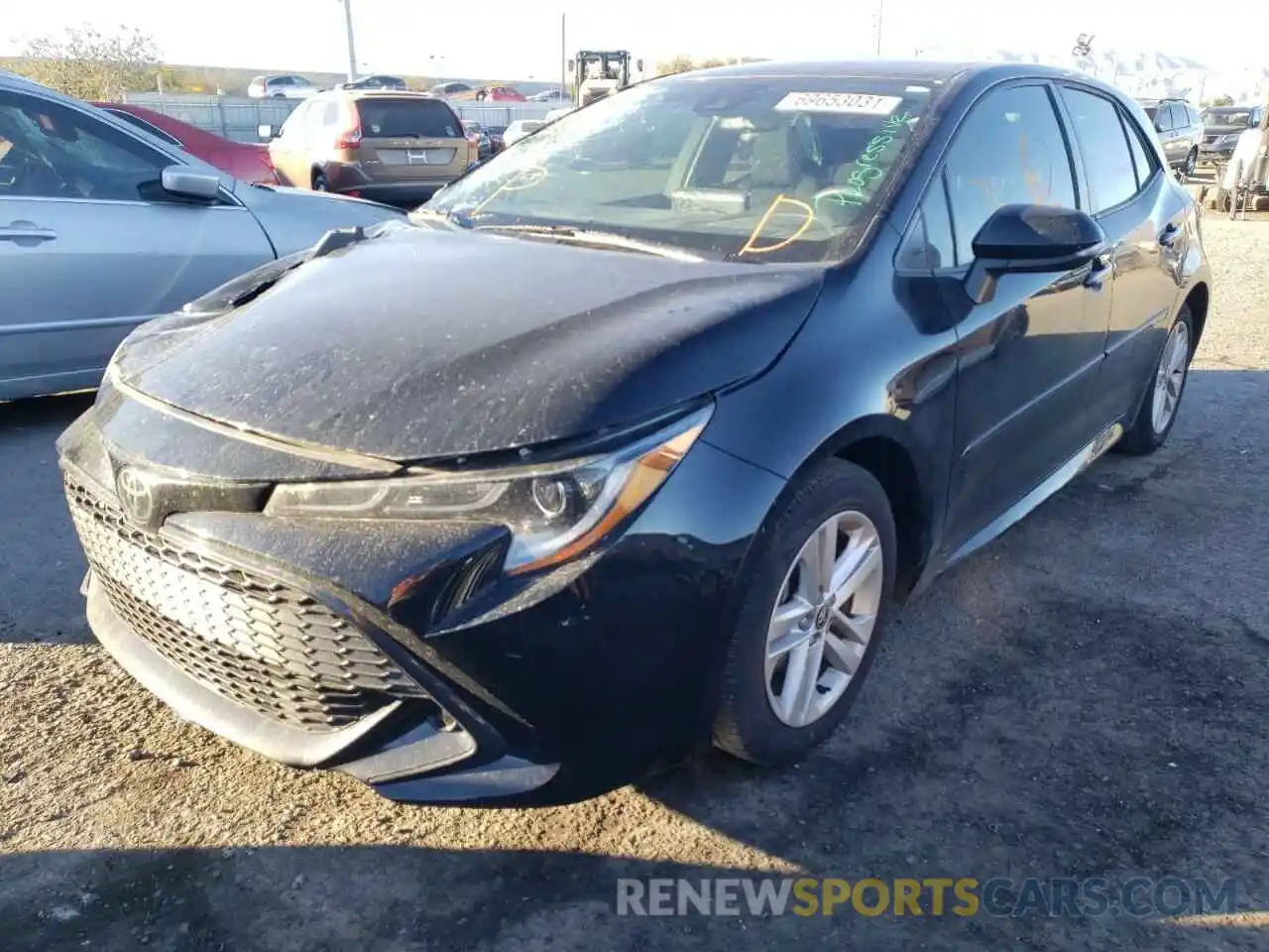 2 Photograph of a damaged car JTNK4RBE6K3050828 TOYOTA COROLLA 2019