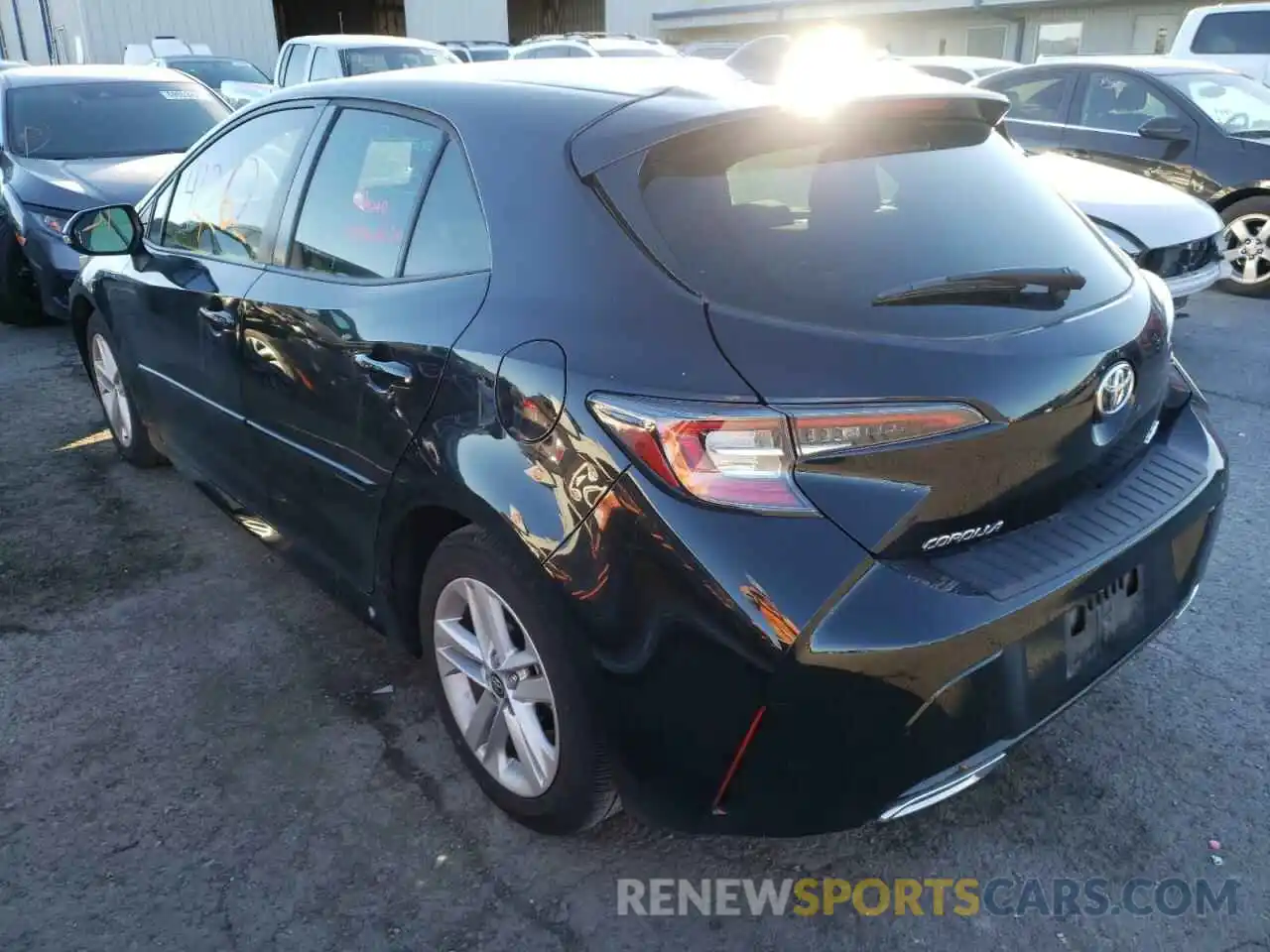 3 Photograph of a damaged car JTNK4RBE6K3050828 TOYOTA COROLLA 2019