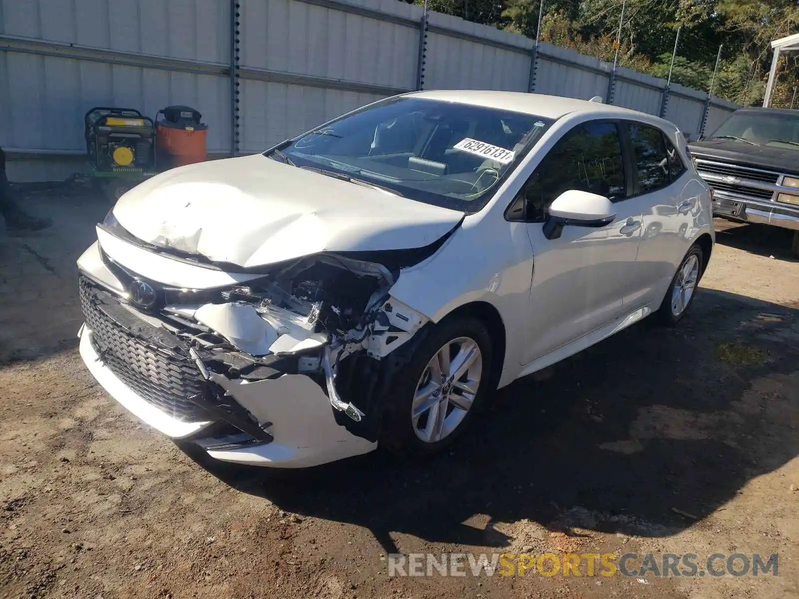 2 Photograph of a damaged car JTNK4RBE6K3051090 TOYOTA COROLLA 2019