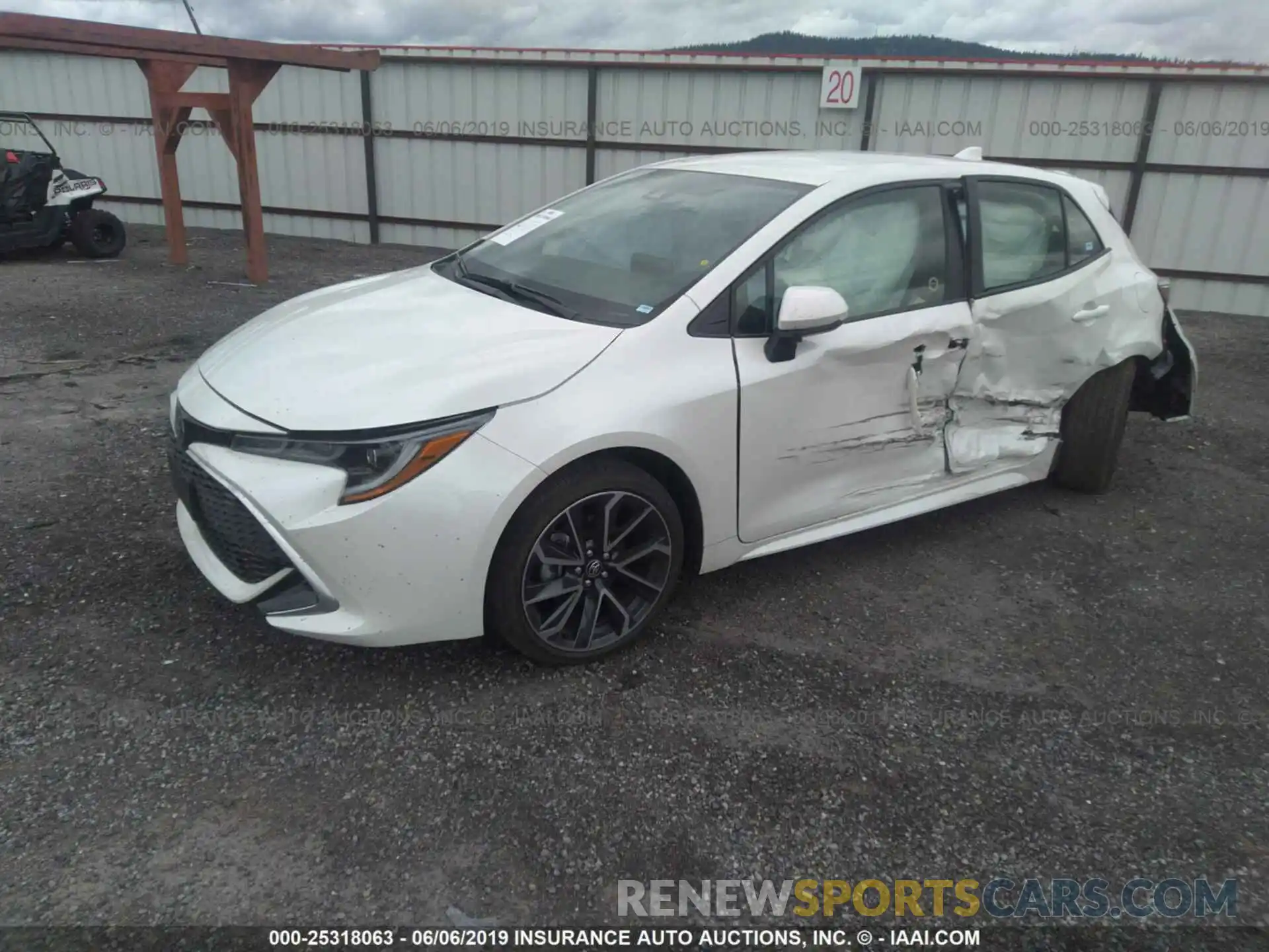 2 Photograph of a damaged car JTNK4RBE6K3051106 TOYOTA COROLLA 2019