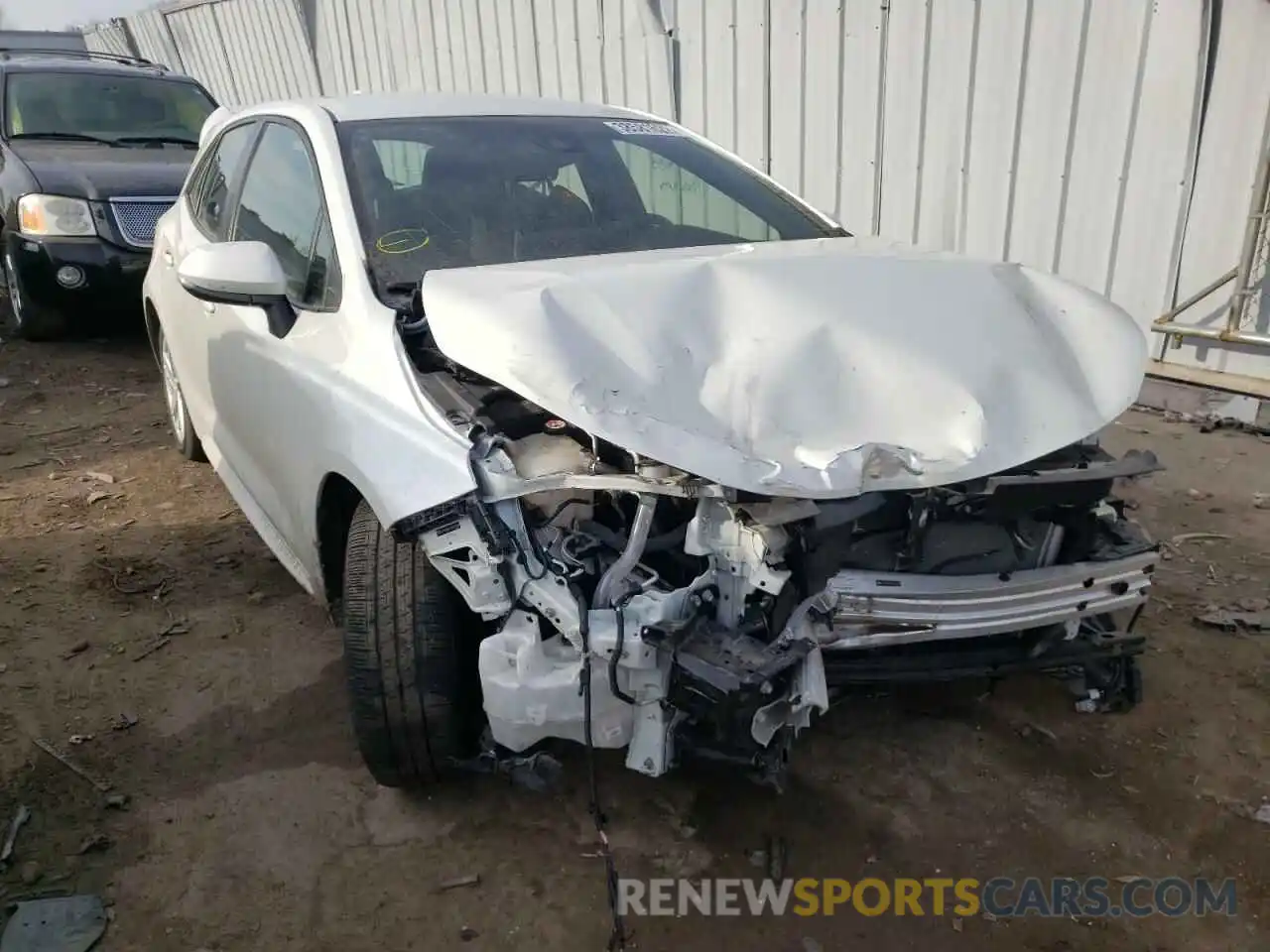 1 Photograph of a damaged car JTNK4RBE6K3051767 TOYOTA COROLLA 2019