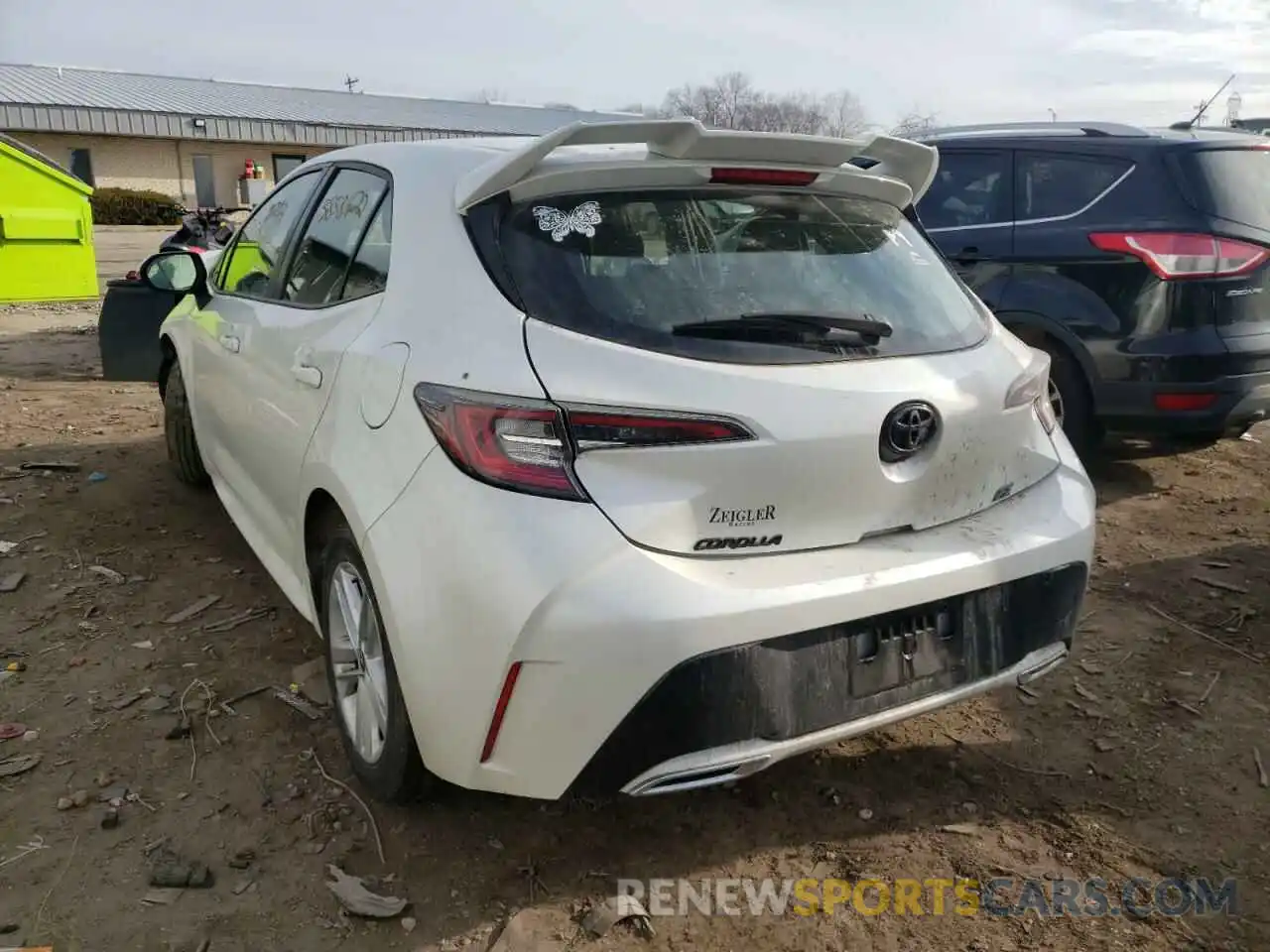 3 Photograph of a damaged car JTNK4RBE6K3051767 TOYOTA COROLLA 2019