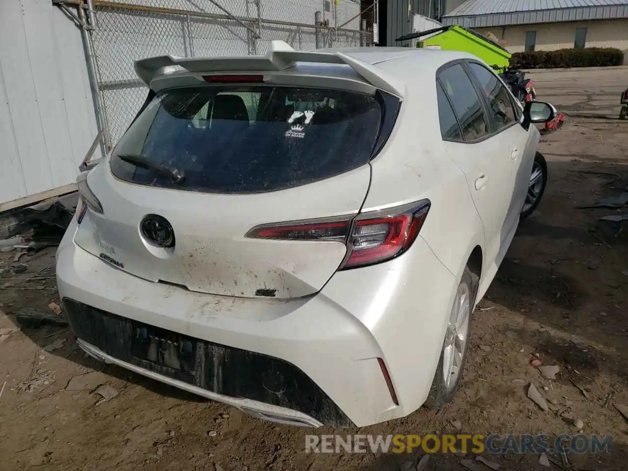 4 Photograph of a damaged car JTNK4RBE6K3051767 TOYOTA COROLLA 2019