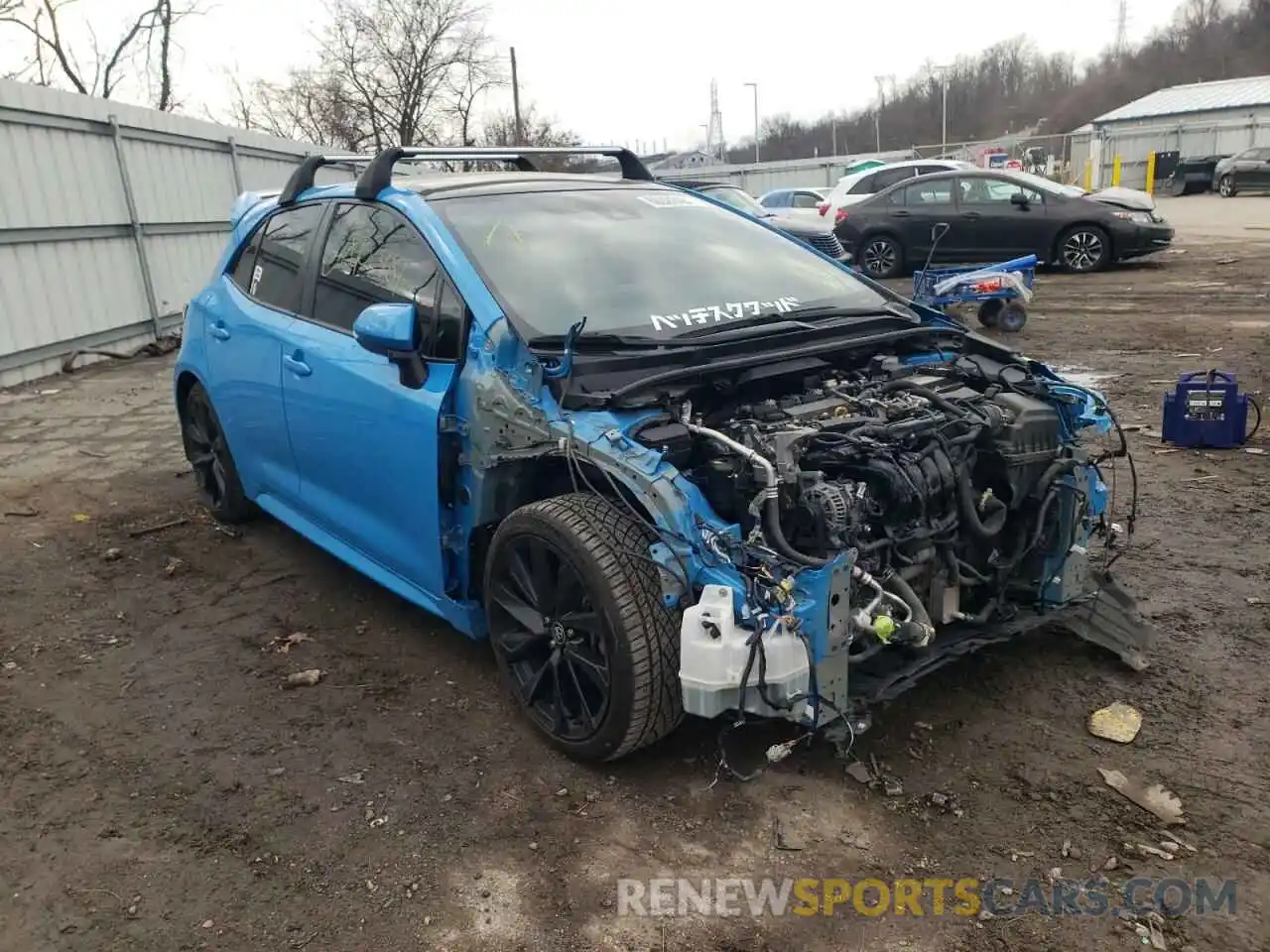 1 Photograph of a damaged car JTNK4RBE6K3052241 TOYOTA COROLLA 2019