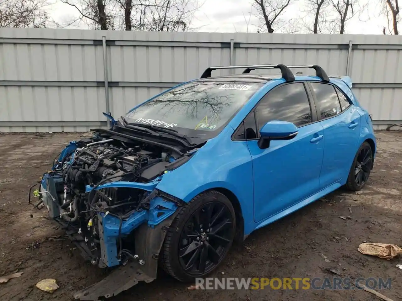 2 Photograph of a damaged car JTNK4RBE6K3052241 TOYOTA COROLLA 2019