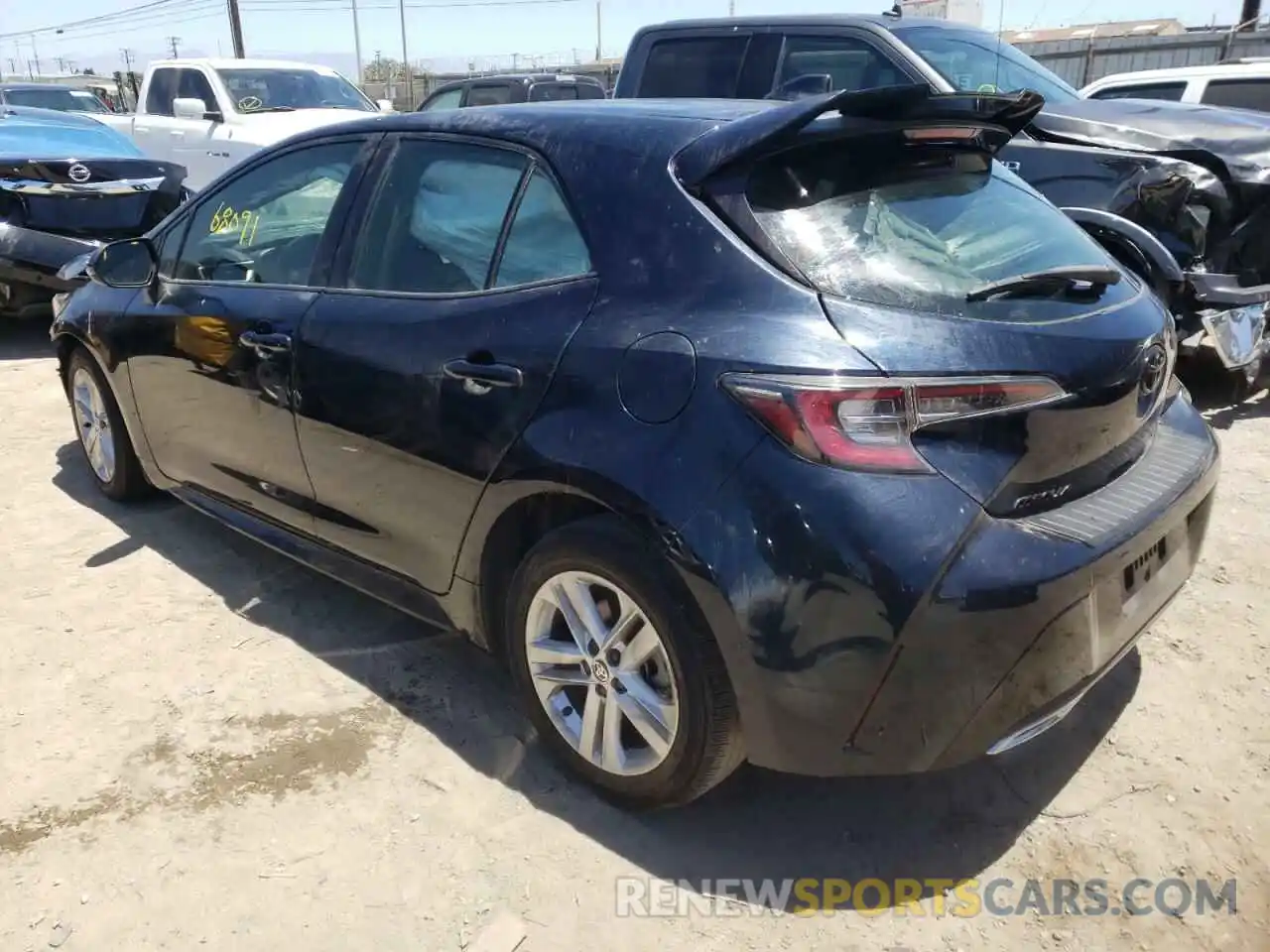 3 Photograph of a damaged car JTNK4RBE6K3052725 TOYOTA COROLLA 2019