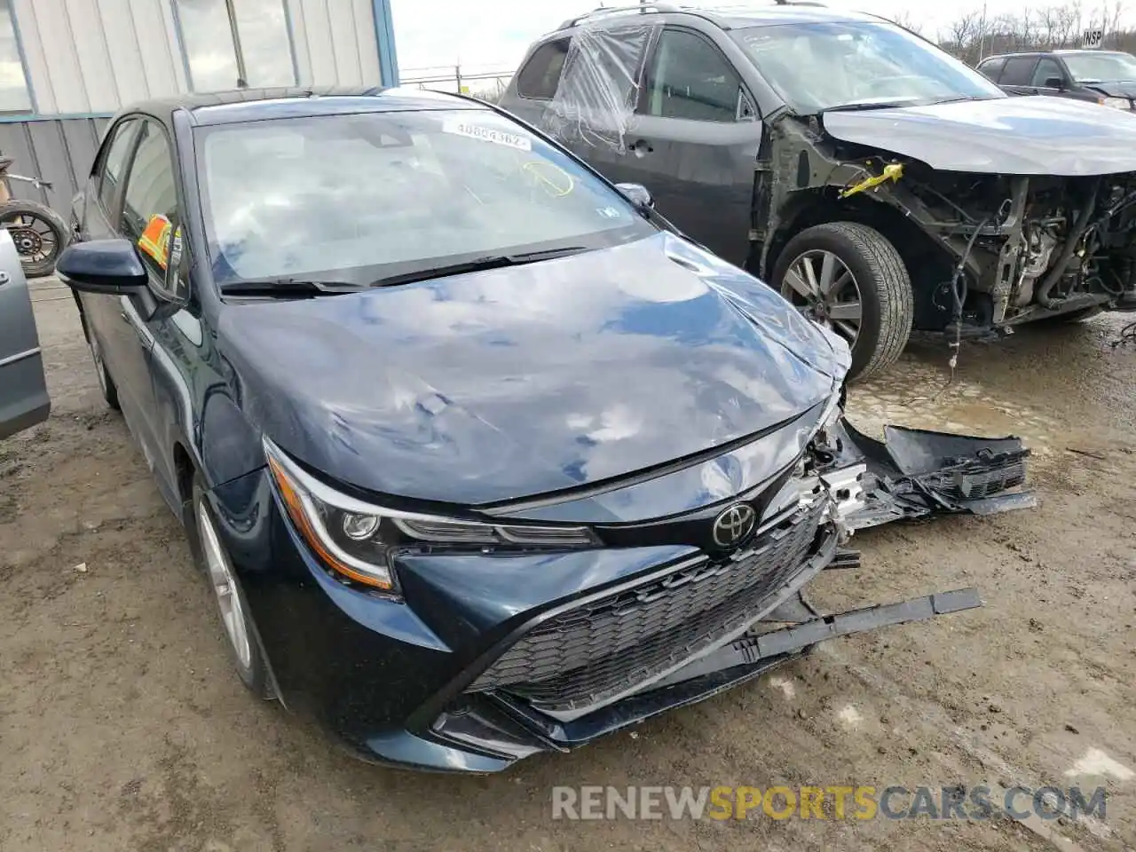 1 Photograph of a damaged car JTNK4RBE6K3052790 TOYOTA COROLLA 2019