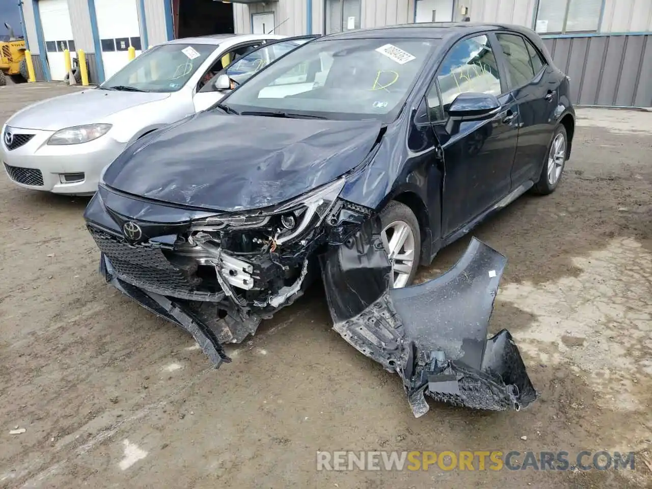 2 Photograph of a damaged car JTNK4RBE6K3052790 TOYOTA COROLLA 2019