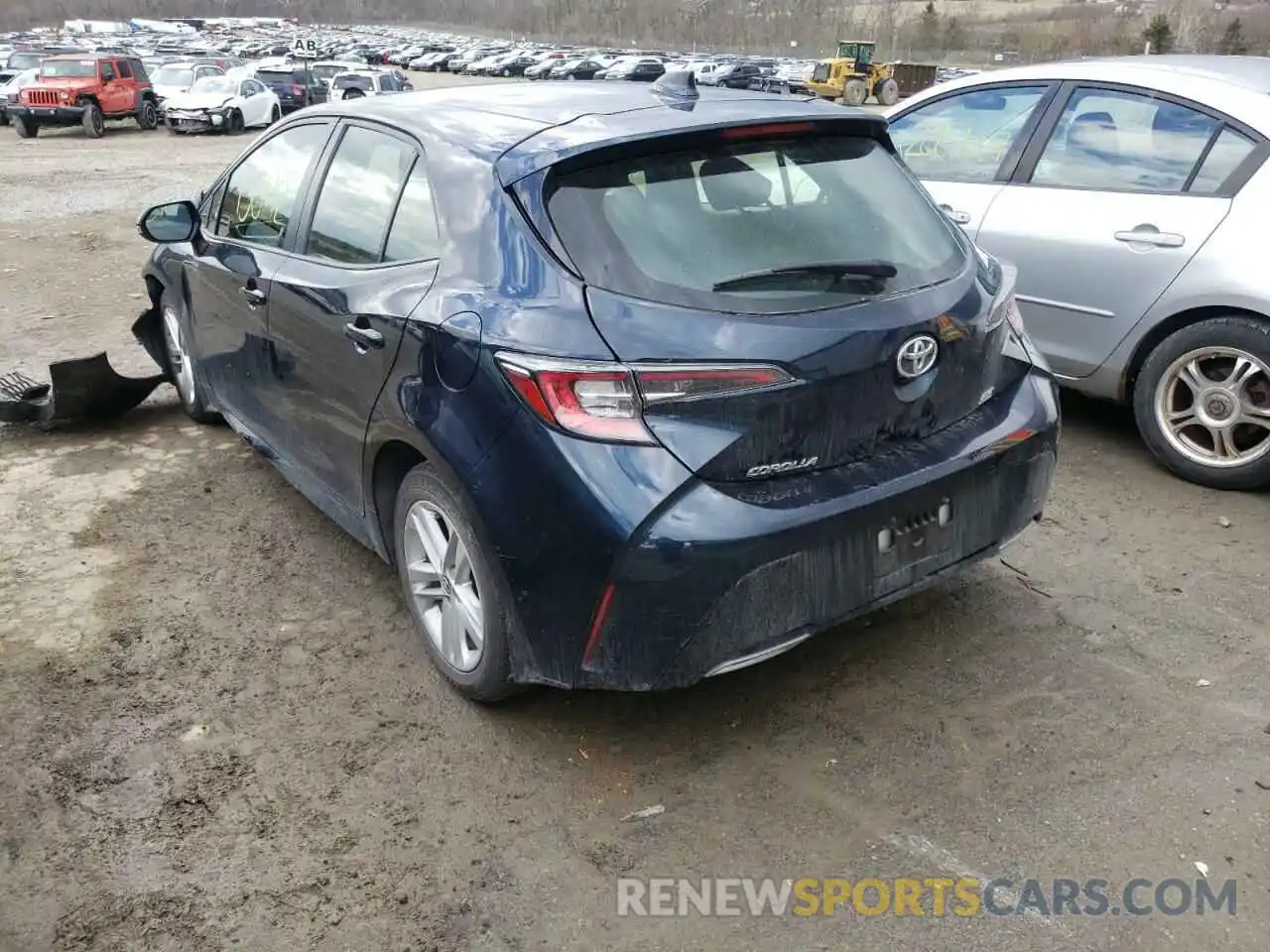 3 Photograph of a damaged car JTNK4RBE6K3052790 TOYOTA COROLLA 2019