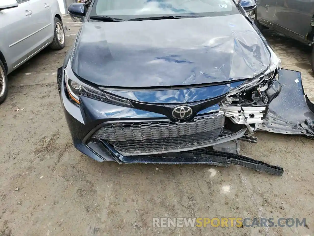 9 Photograph of a damaged car JTNK4RBE6K3052790 TOYOTA COROLLA 2019