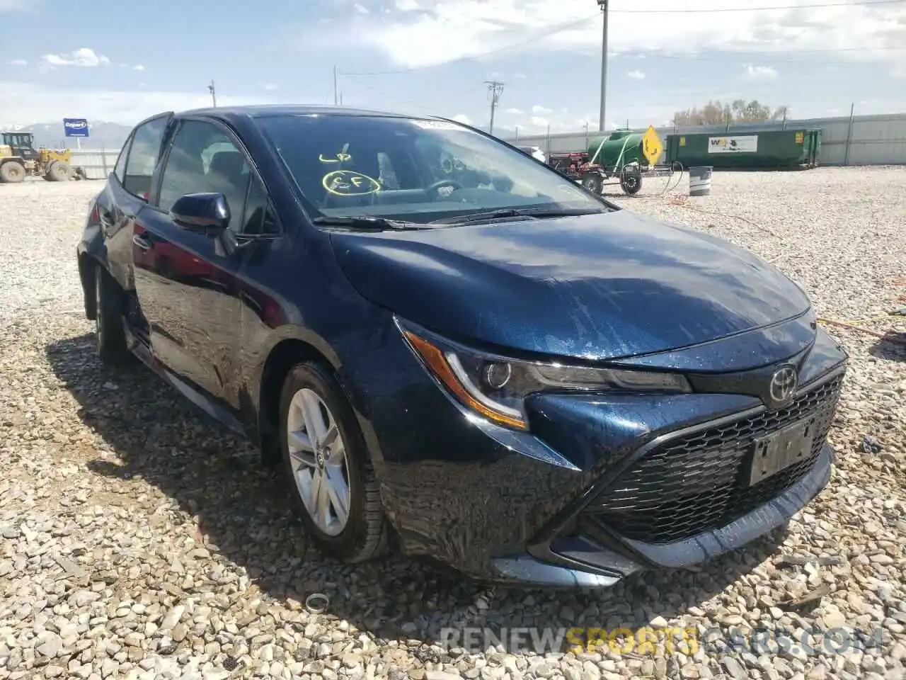 1 Photograph of a damaged car JTNK4RBE6K3055057 TOYOTA COROLLA 2019