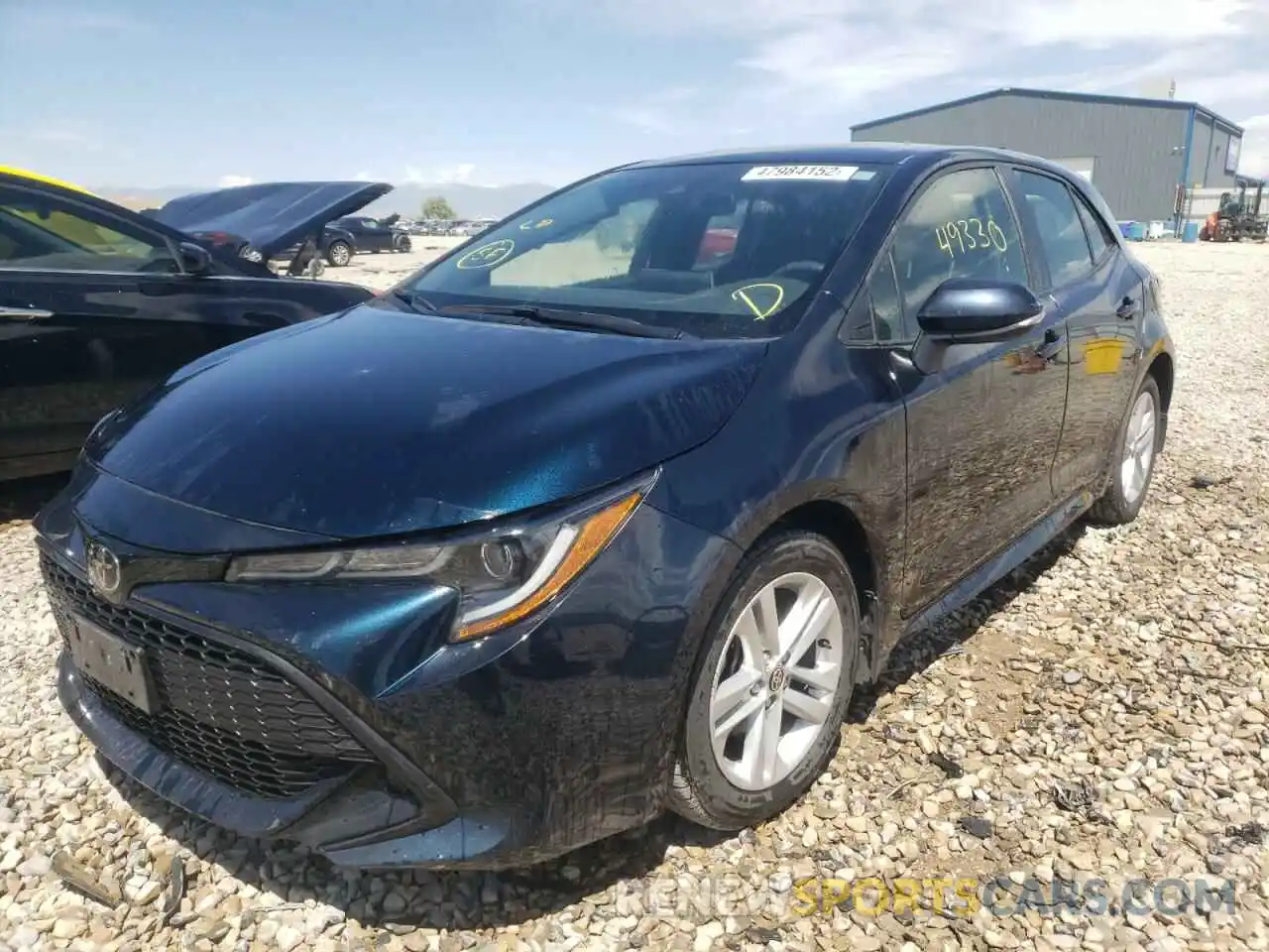 2 Photograph of a damaged car JTNK4RBE6K3055057 TOYOTA COROLLA 2019