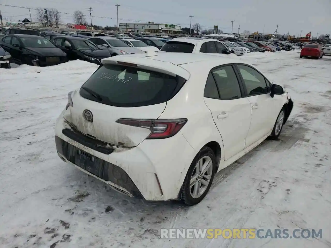 4 Photograph of a damaged car JTNK4RBE6K3056791 TOYOTA COROLLA 2019