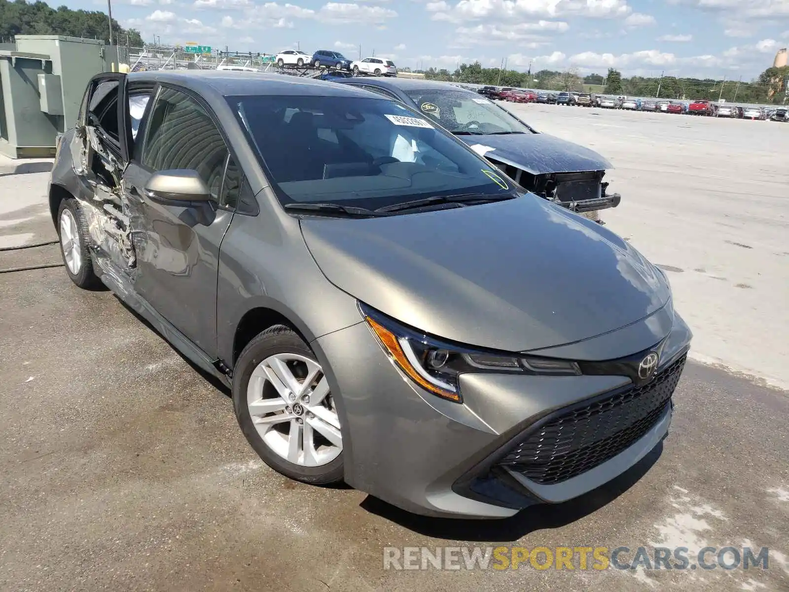 1 Photograph of a damaged car JTNK4RBE6K3058010 TOYOTA COROLLA 2019