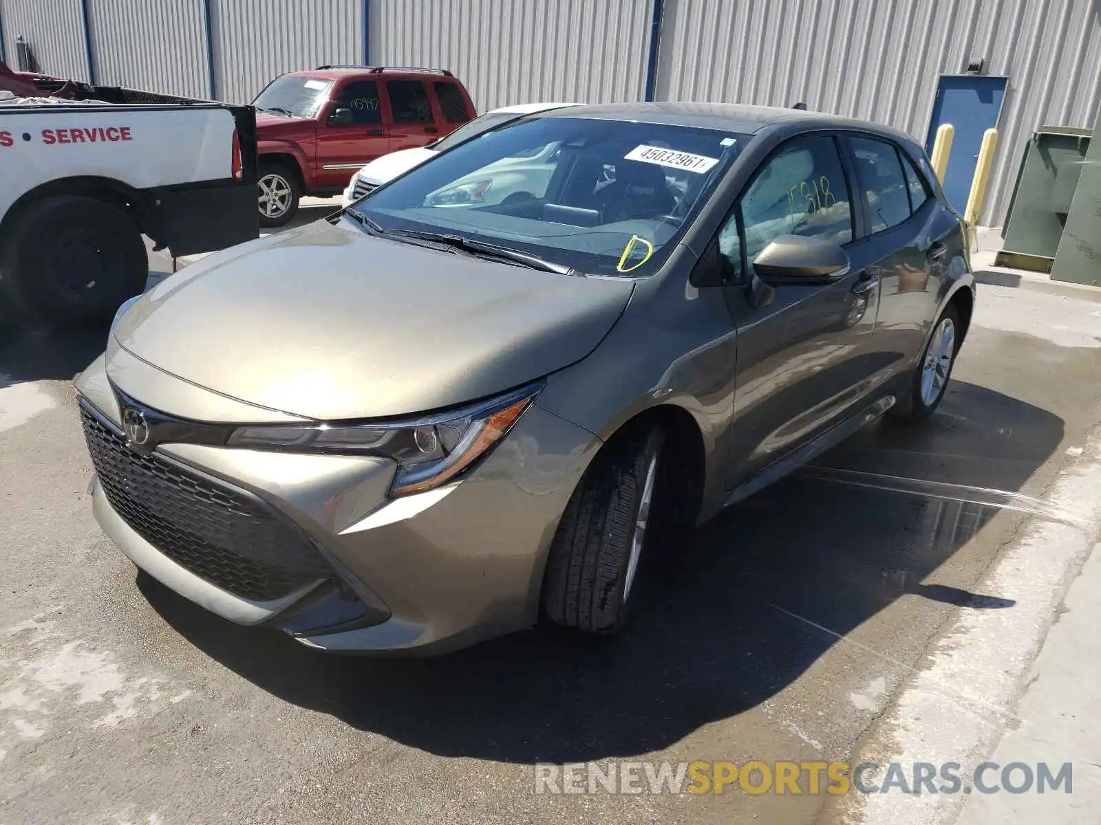 2 Photograph of a damaged car JTNK4RBE6K3058010 TOYOTA COROLLA 2019