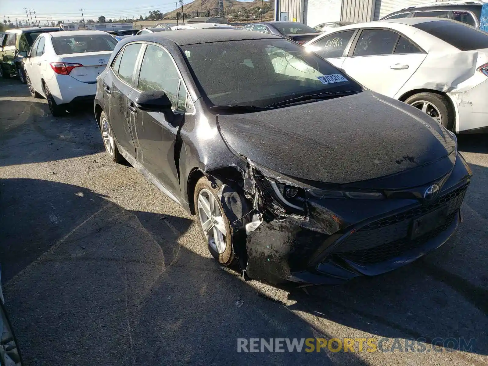 1 Photograph of a damaged car JTNK4RBE6K3058976 TOYOTA COROLLA 2019