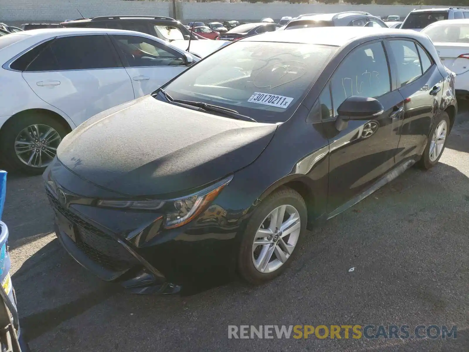 2 Photograph of a damaged car JTNK4RBE6K3058976 TOYOTA COROLLA 2019