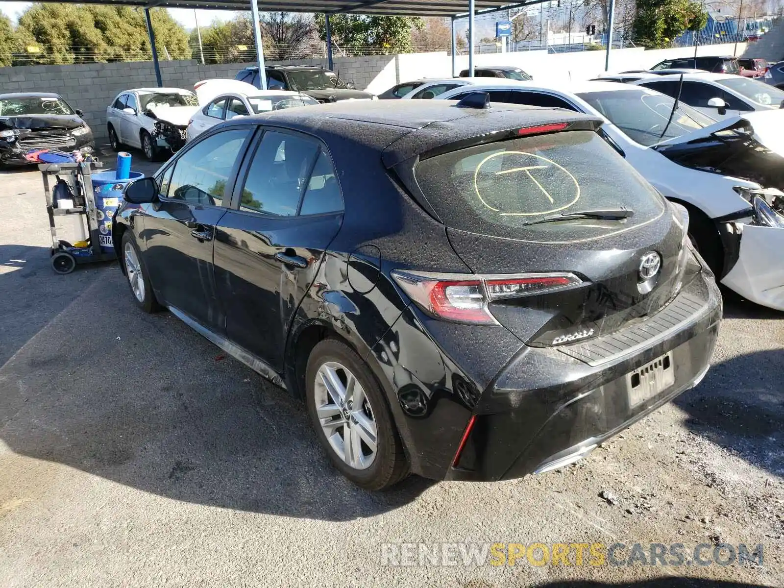 3 Photograph of a damaged car JTNK4RBE6K3058976 TOYOTA COROLLA 2019