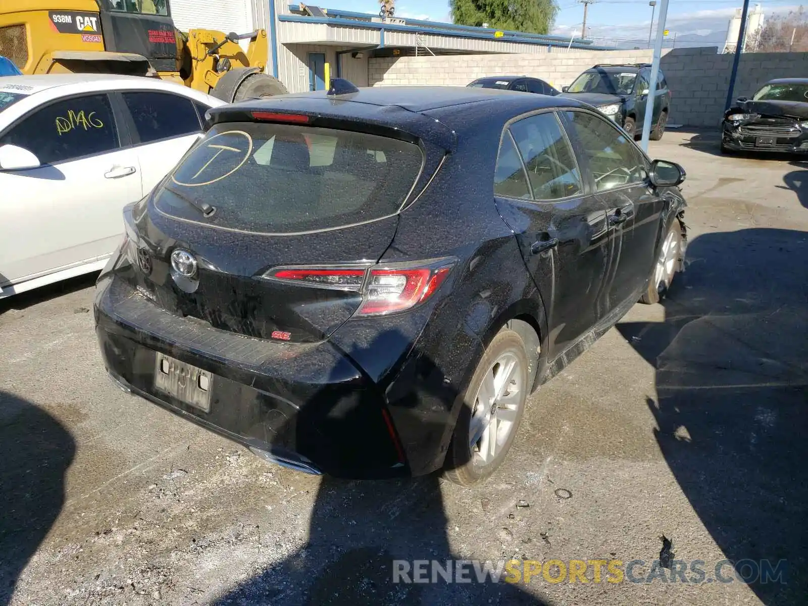 4 Photograph of a damaged car JTNK4RBE6K3058976 TOYOTA COROLLA 2019