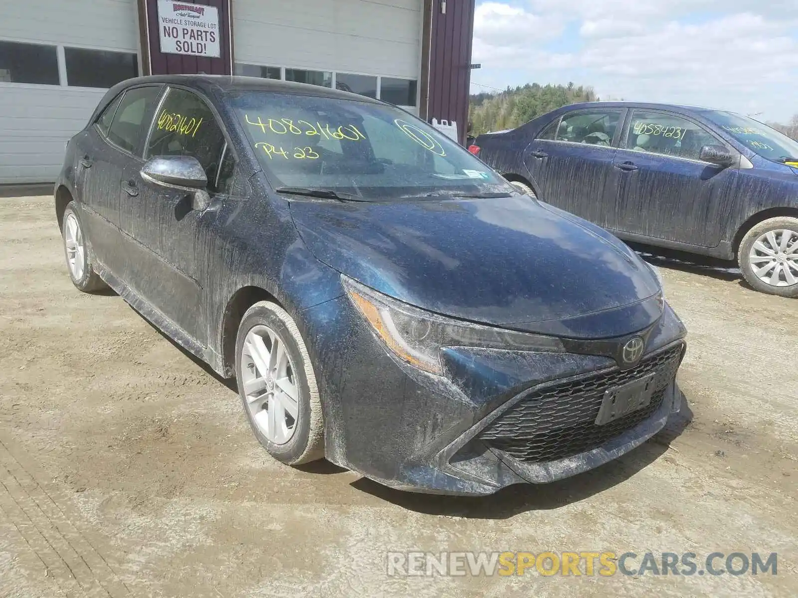 1 Photograph of a damaged car JTNK4RBE6K3059643 TOYOTA COROLLA 2019