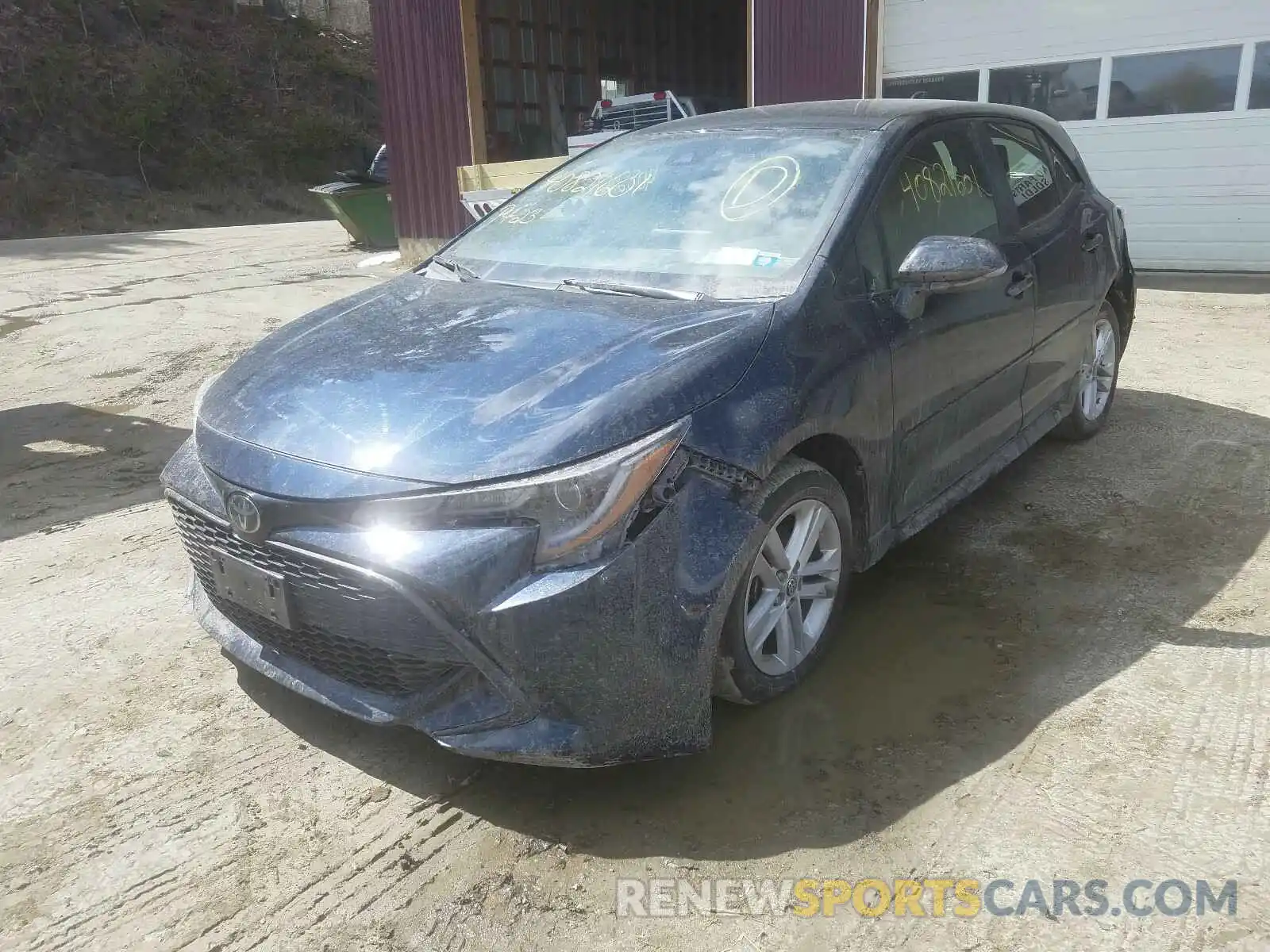 2 Photograph of a damaged car JTNK4RBE6K3059643 TOYOTA COROLLA 2019