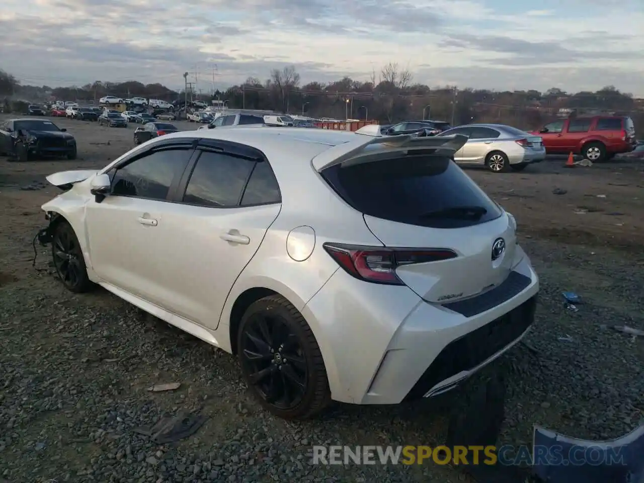 3 Photograph of a damaged car JTNK4RBE6K3059660 TOYOTA COROLLA 2019