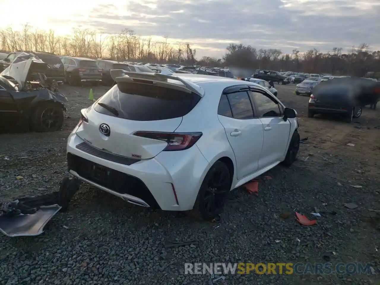 4 Photograph of a damaged car JTNK4RBE6K3059660 TOYOTA COROLLA 2019