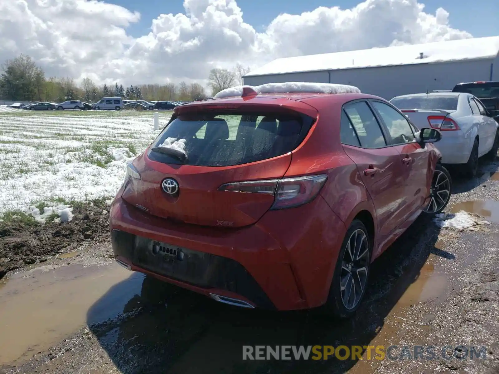 4 Photograph of a damaged car JTNK4RBE6K3060064 TOYOTA COROLLA 2019