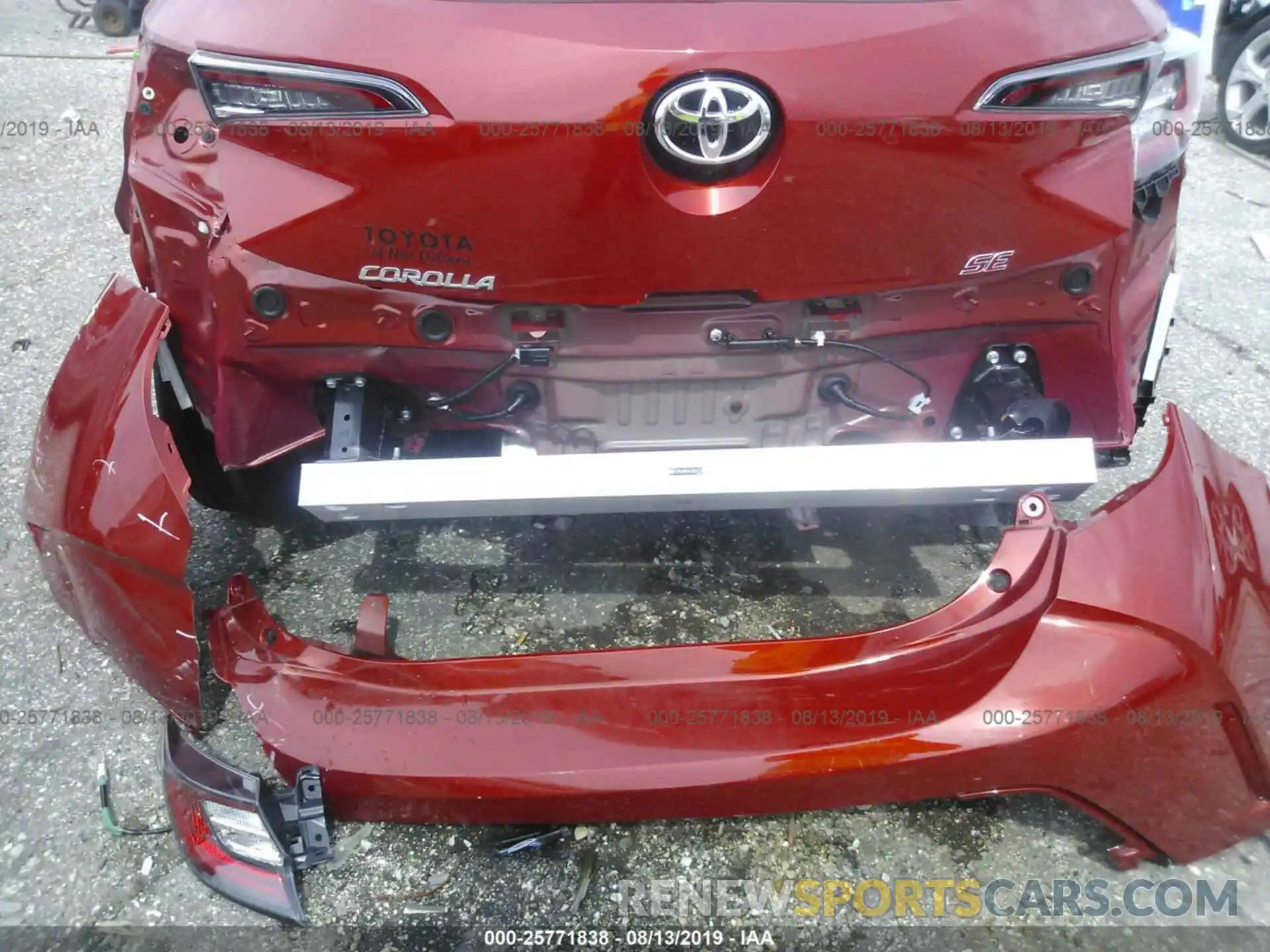 6 Фотография поврежденного автомобиля JTNK4RBE6K3061313 TOYOTA COROLLA 2019