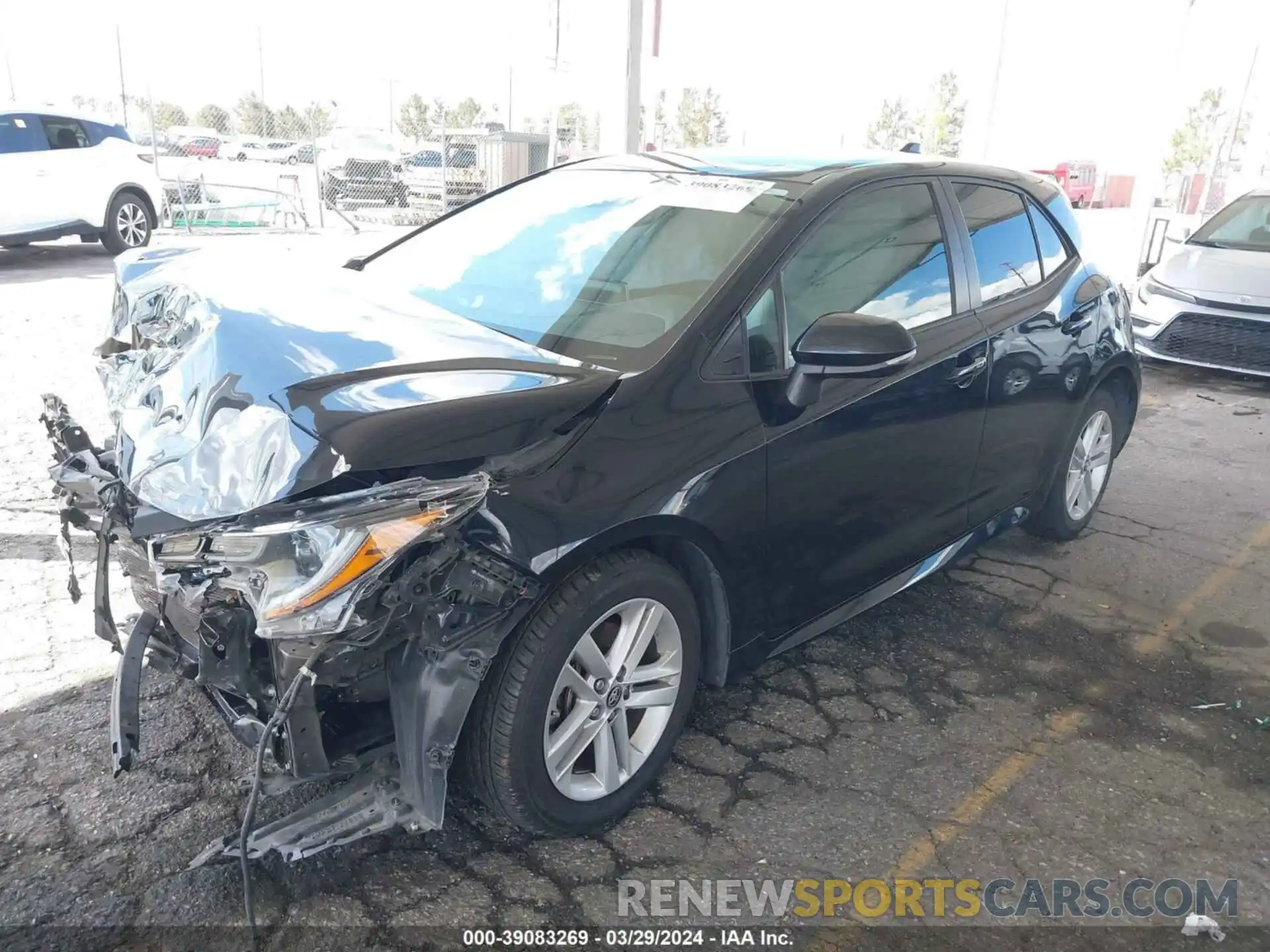 2 Photograph of a damaged car JTNK4RBE6K3067550 TOYOTA COROLLA 2019