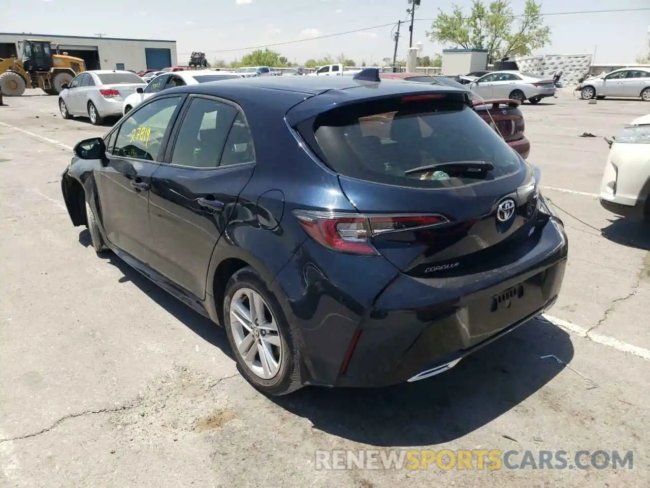 3 Photograph of a damaged car JTNK4RBE6K3067953 TOYOTA COROLLA 2019