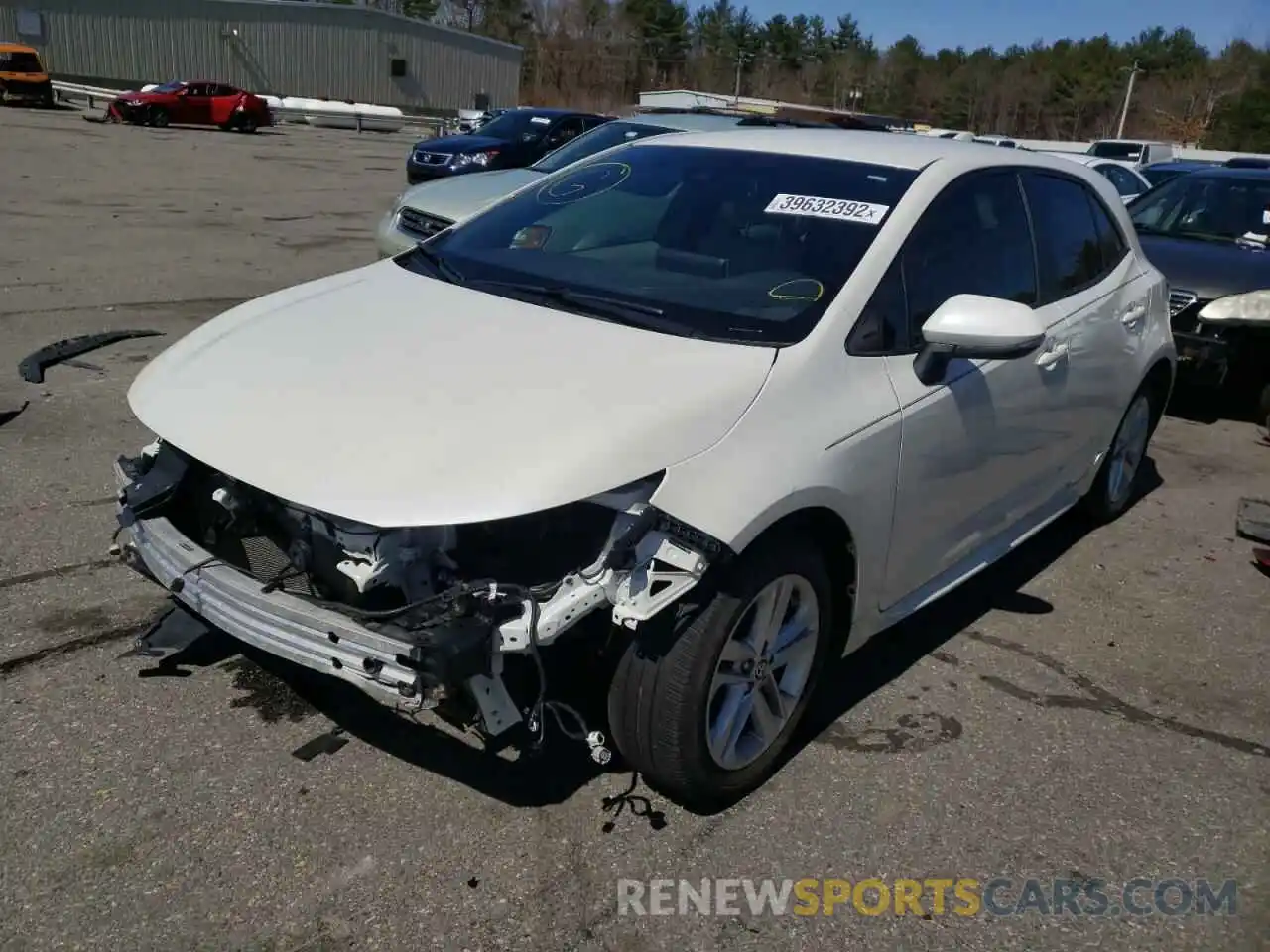 2 Photograph of a damaged car JTNK4RBE6K3068844 TOYOTA COROLLA 2019