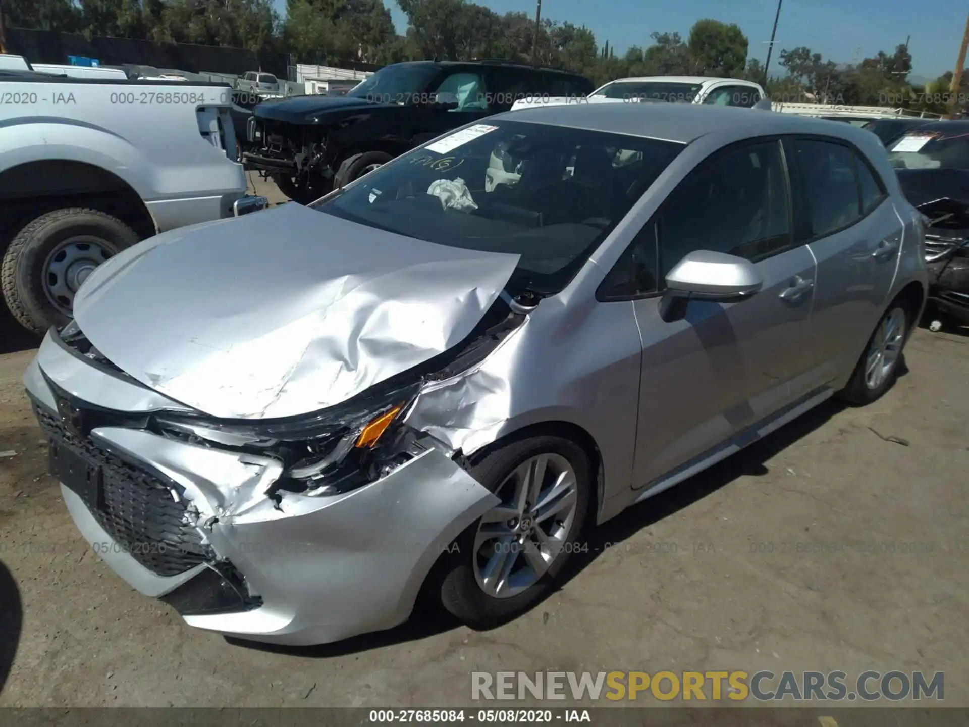 2 Photograph of a damaged car JTNK4RBE6K3068875 TOYOTA COROLLA 2019