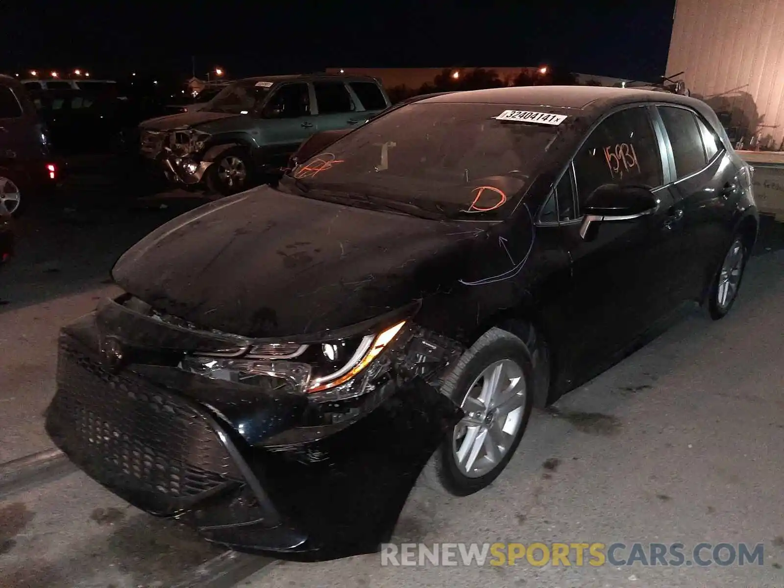 2 Photograph of a damaged car JTNK4RBE6K3069735 TOYOTA COROLLA 2019