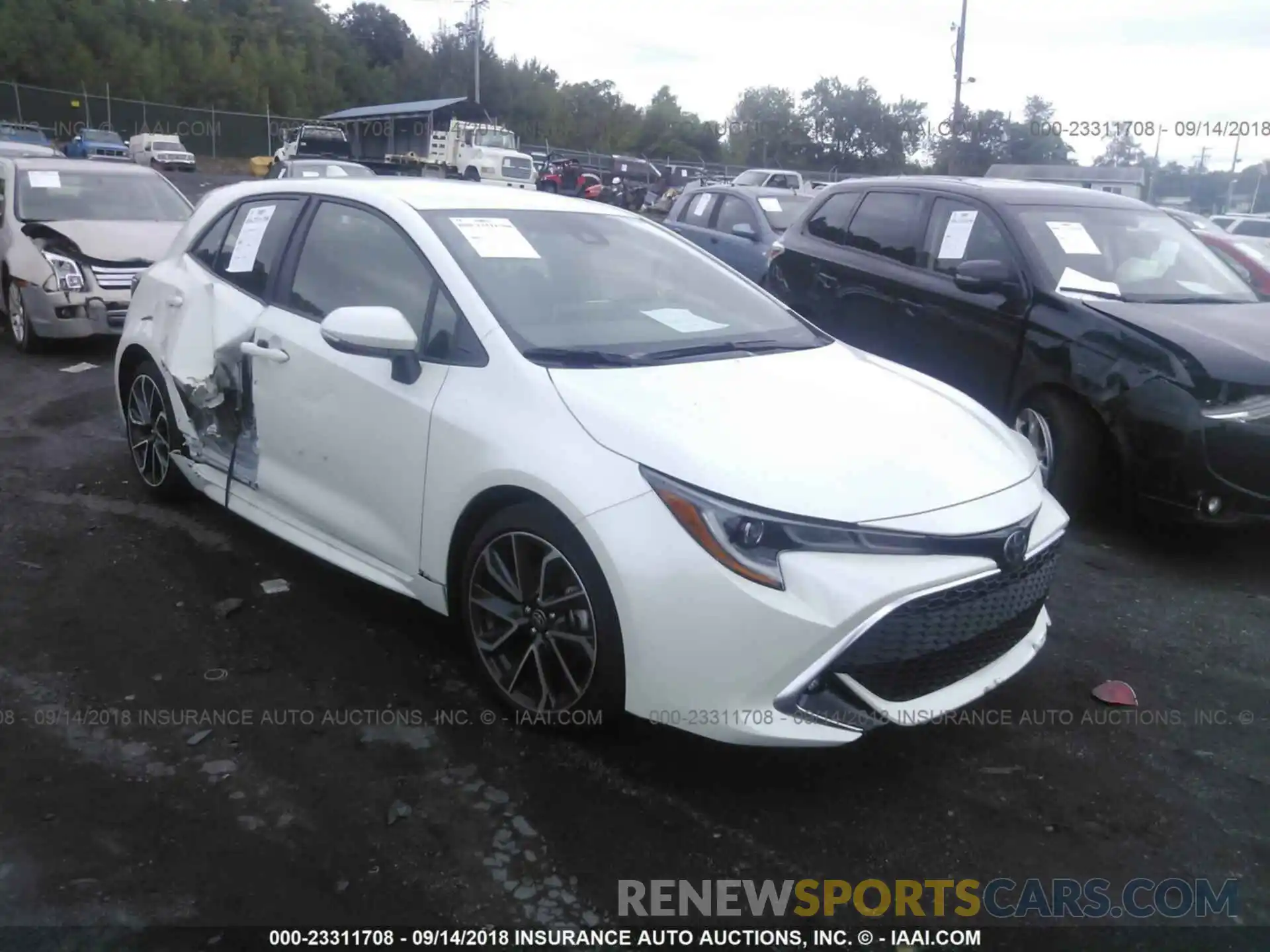 1 Photograph of a damaged car JTNK4RBE7K3000276 Toyota Corolla 2019