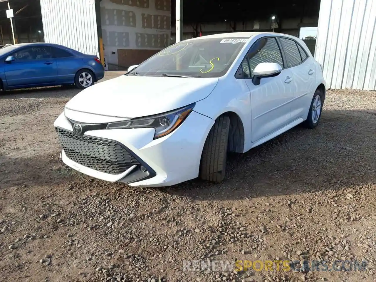 2 Photograph of a damaged car JTNK4RBE7K3000794 TOYOTA COROLLA 2019