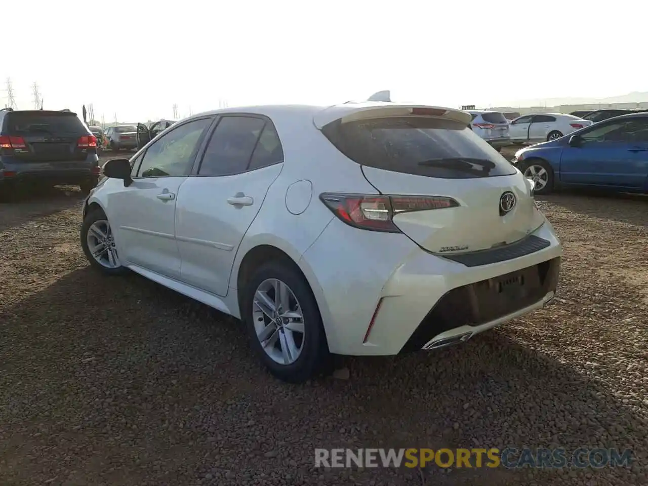 3 Photograph of a damaged car JTNK4RBE7K3000794 TOYOTA COROLLA 2019