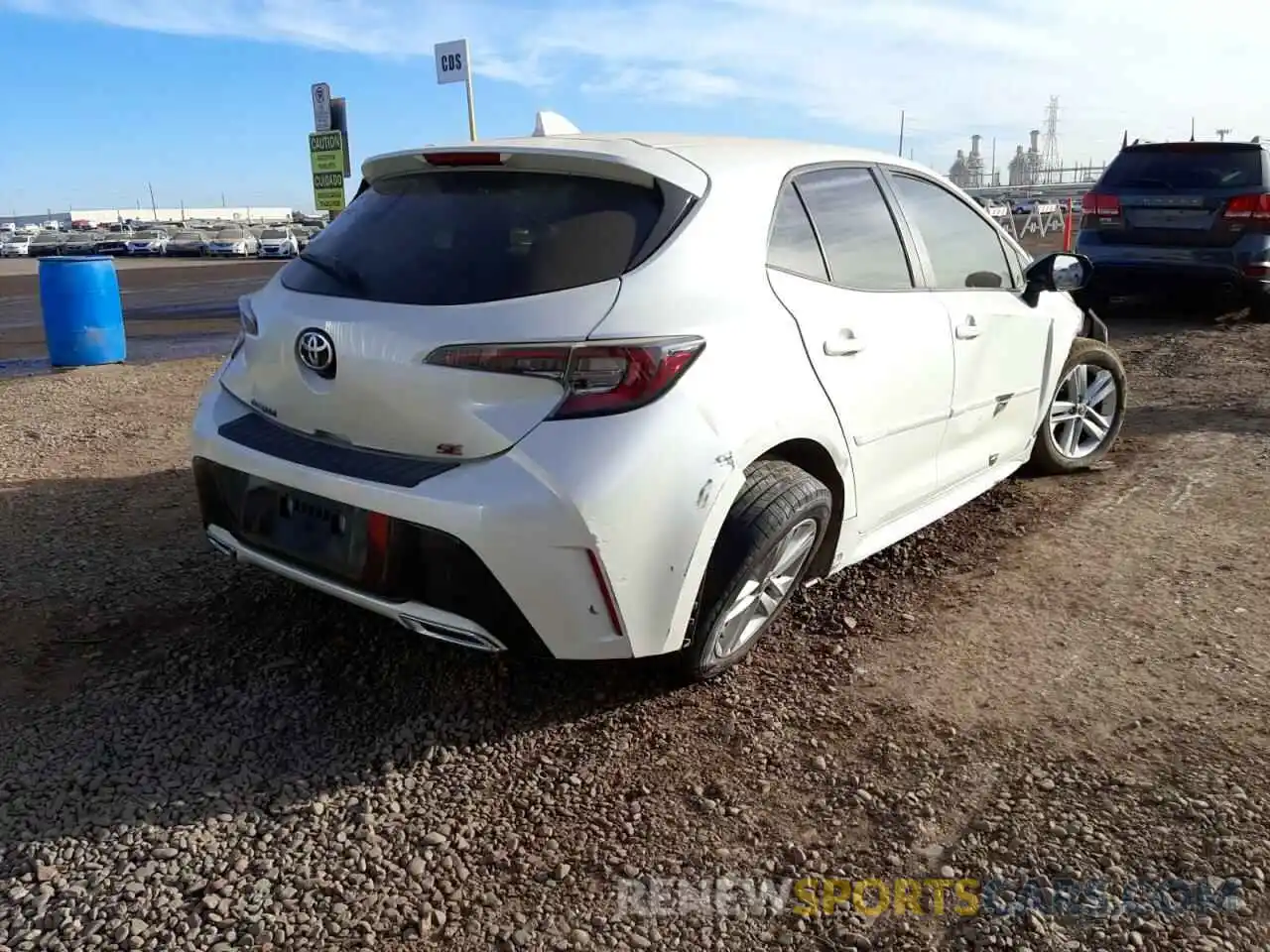 4 Photograph of a damaged car JTNK4RBE7K3000794 TOYOTA COROLLA 2019