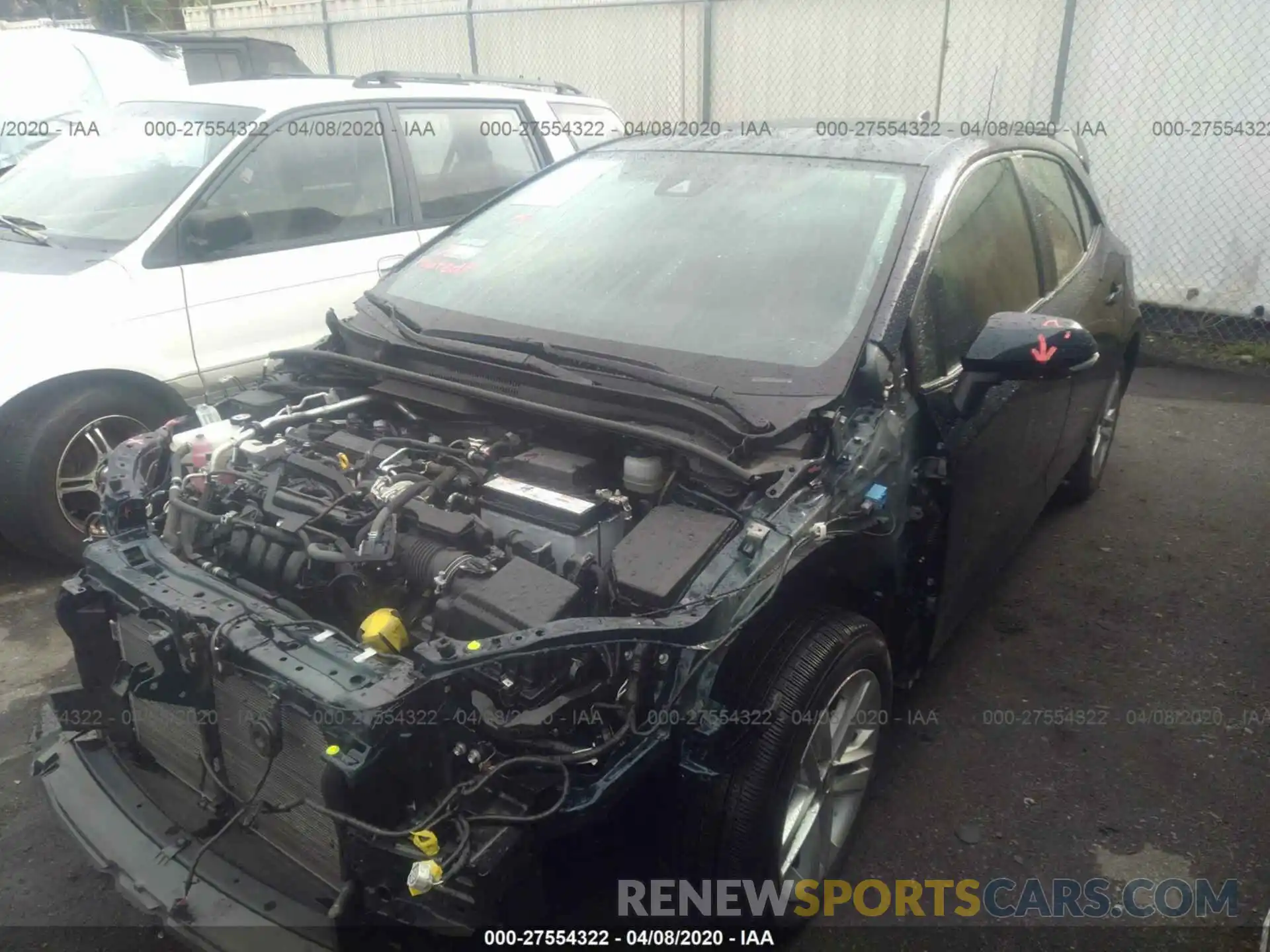 2 Photograph of a damaged car JTNK4RBE7K3001248 TOYOTA COROLLA 2019