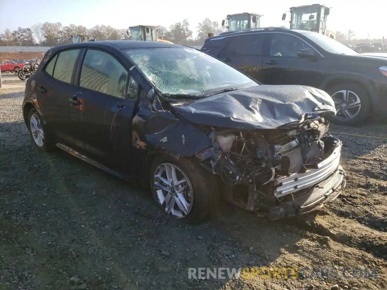 1 Photograph of a damaged car JTNK4RBE7K3004649 TOYOTA COROLLA 2019