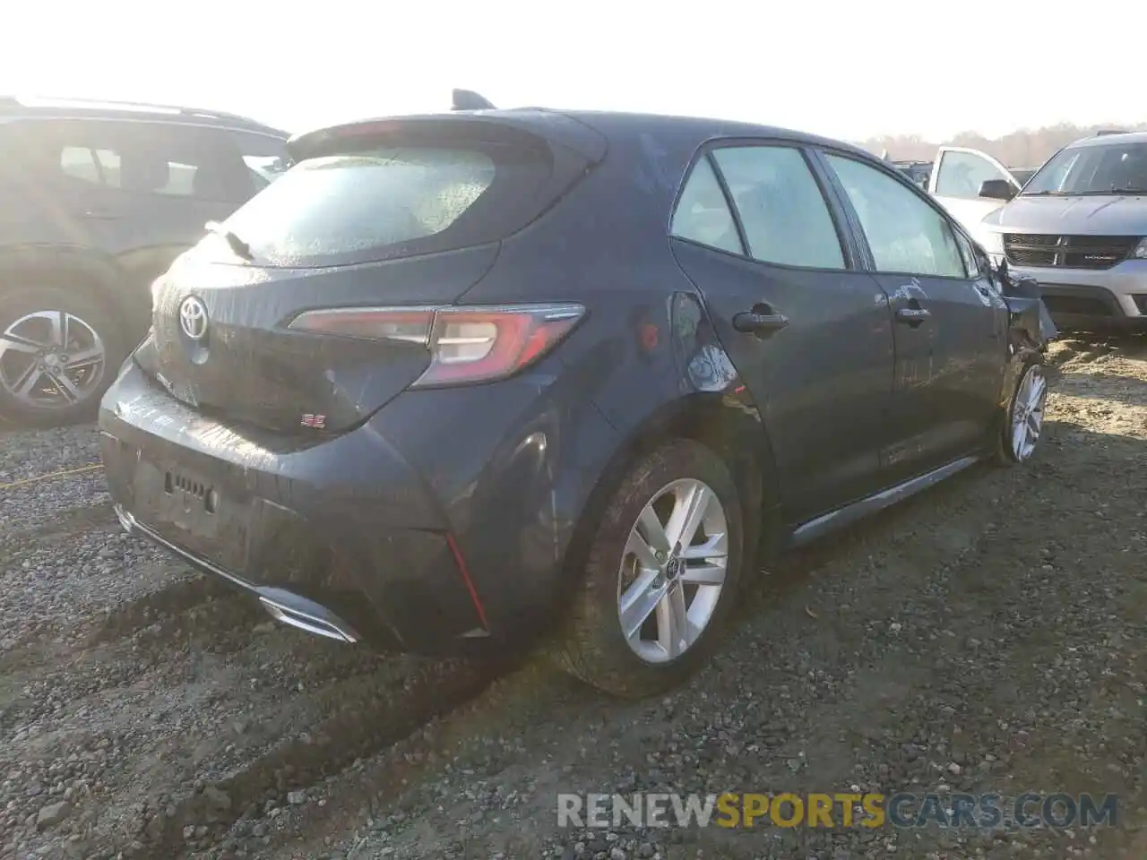 4 Photograph of a damaged car JTNK4RBE7K3004649 TOYOTA COROLLA 2019