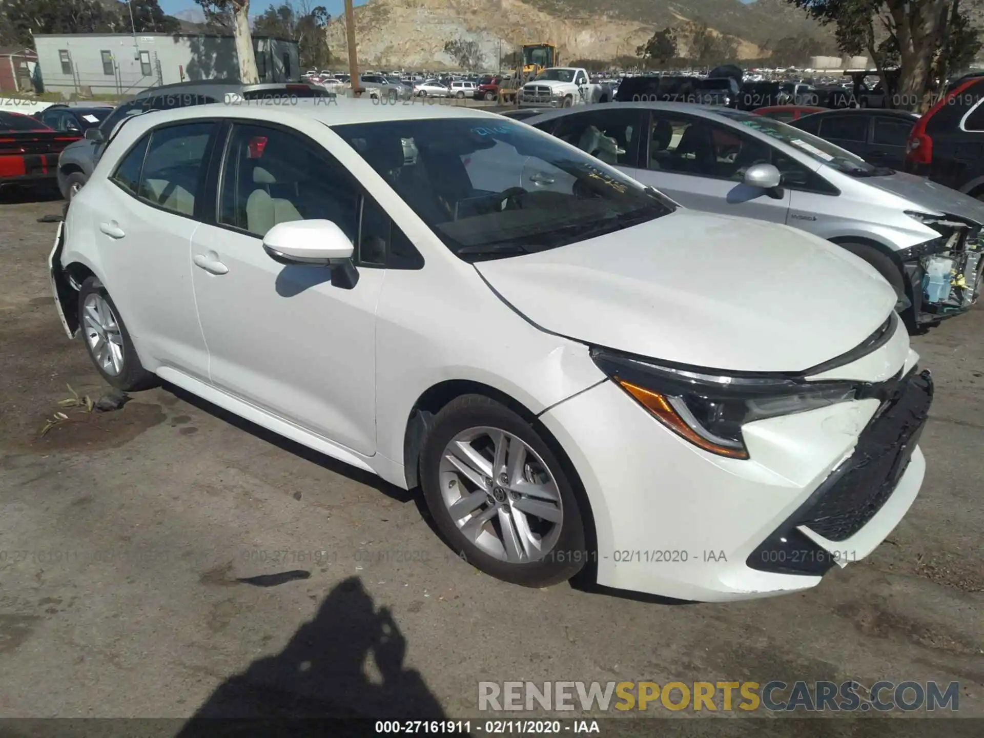 1 Photograph of a damaged car JTNK4RBE7K3006370 TOYOTA COROLLA 2019